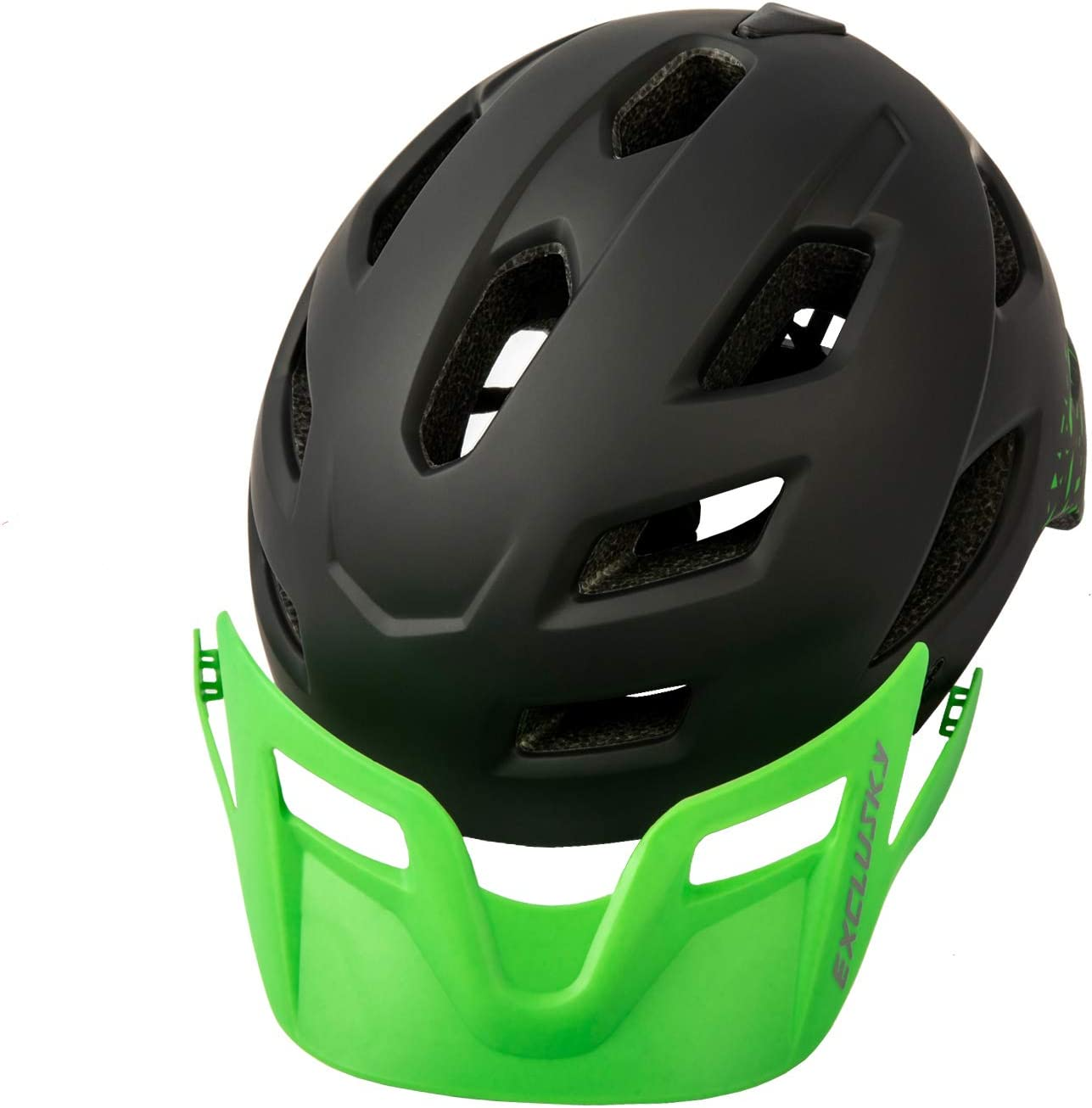 Casco Bicicleta  Infantil Exclusky Negro Verde                 -3
