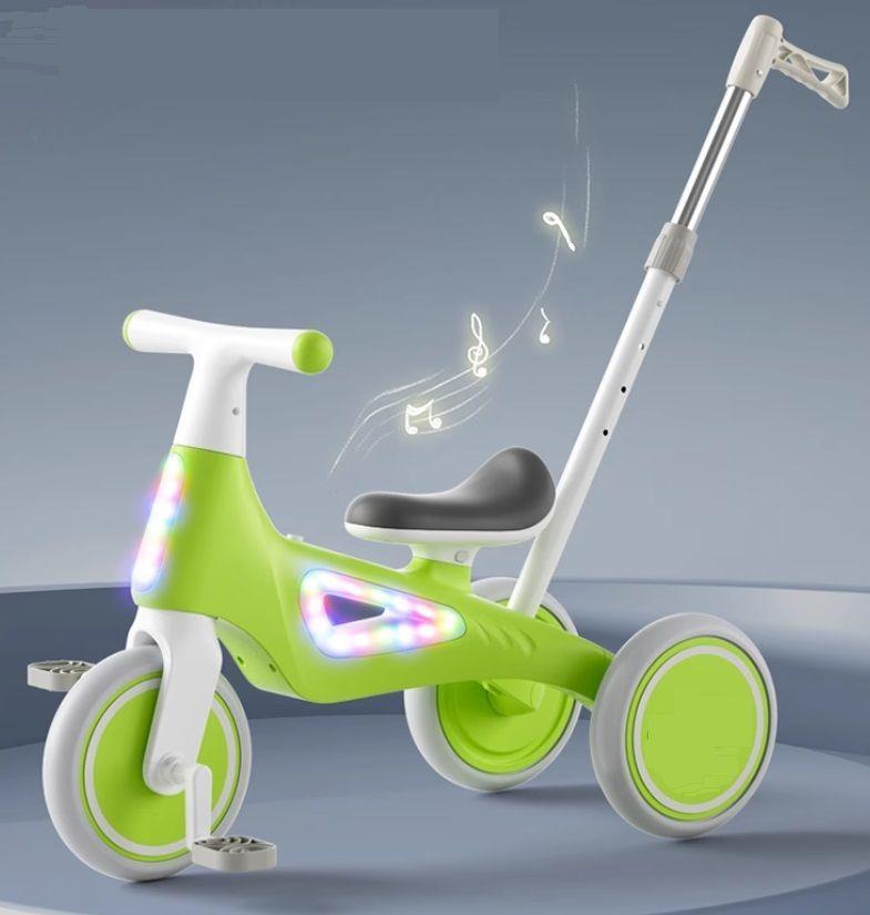 Triciclo Infantil Multifuncional 5 en 1 con Pedales Gris-4