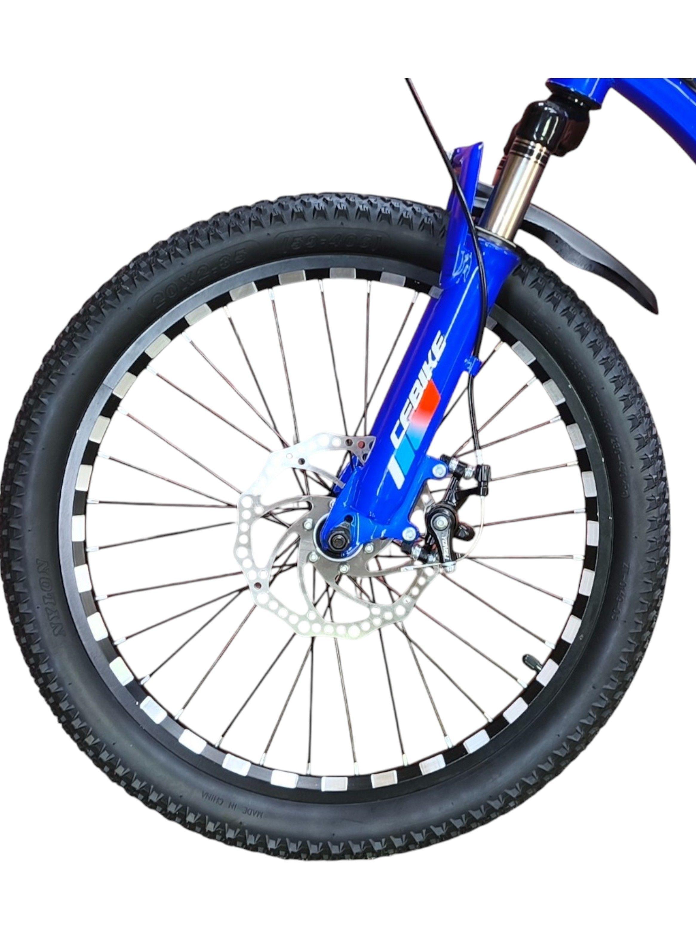 Bicicleta Aro 20 CfBike Azul Con Freno Disco Y 21 Vel. Azul-7