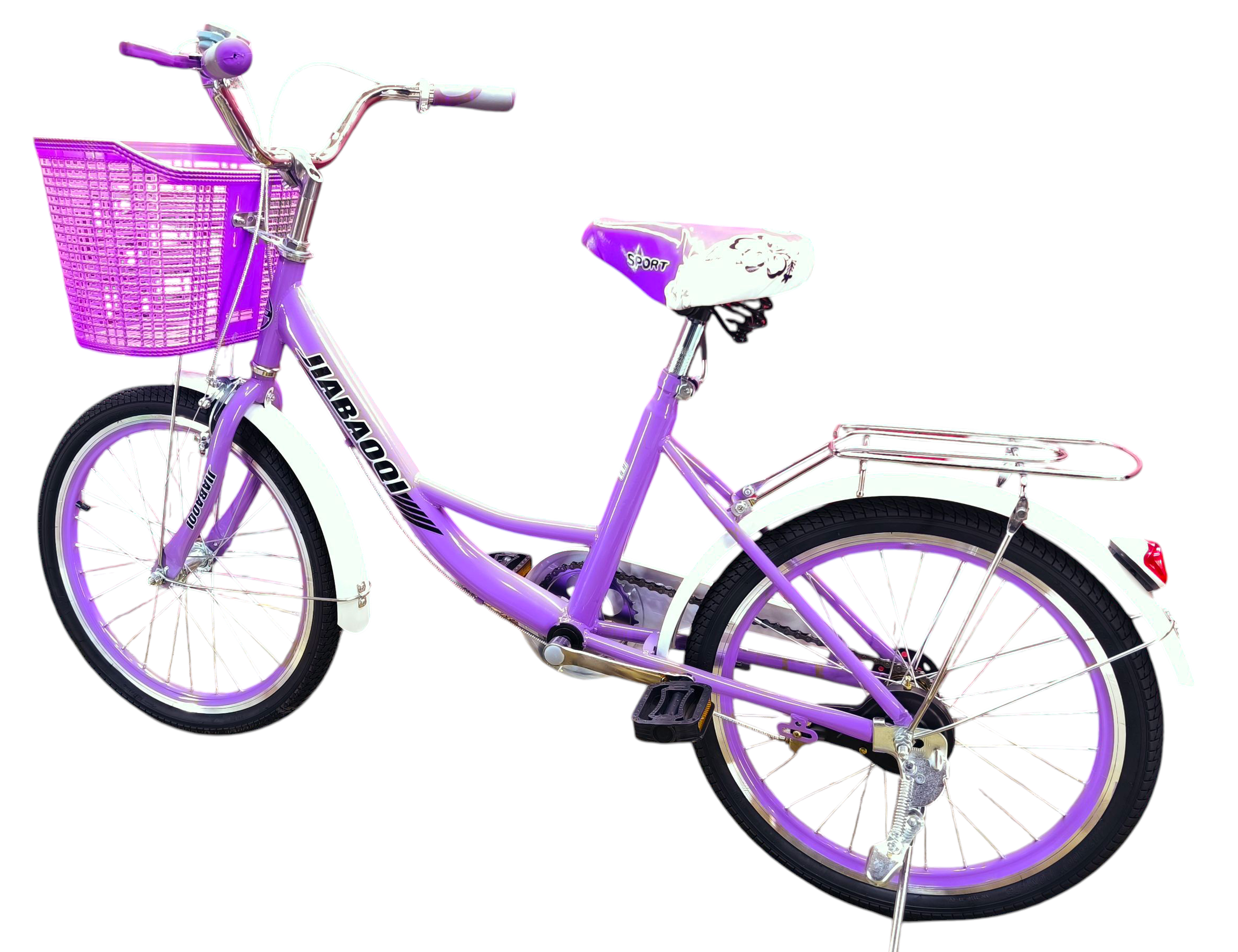 Bicicleta Aro 20 Jiabaoq Paseo Lila                            -5