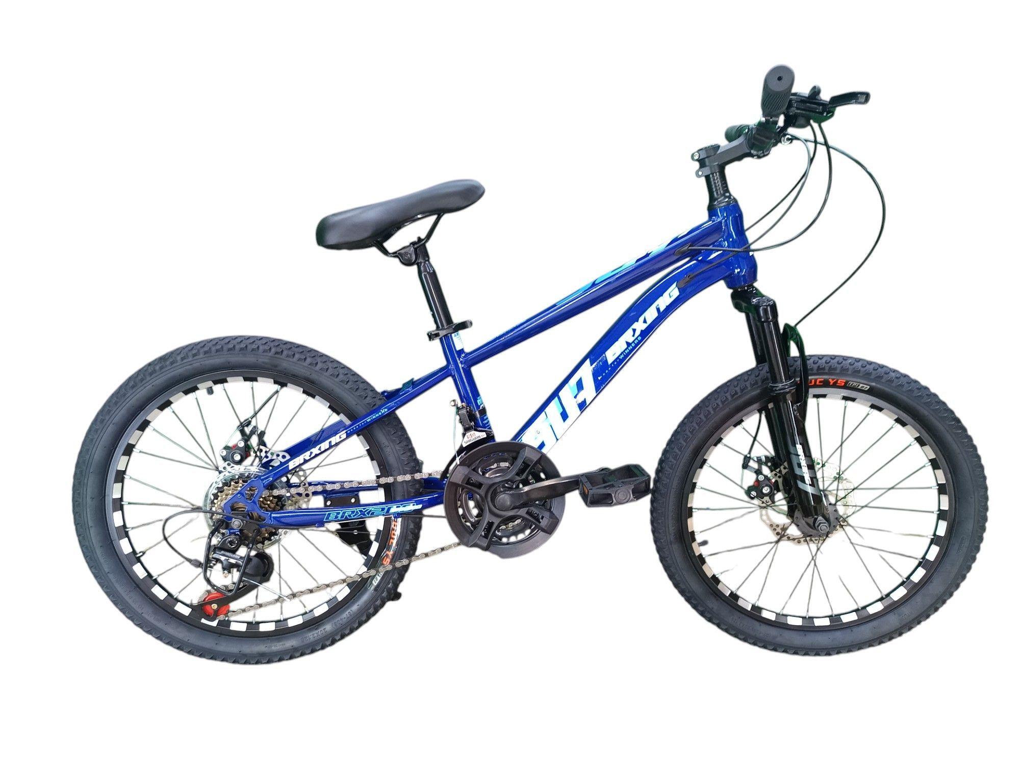 Bicicleta Aro 20 Brxing SV7 Azul Oscuro Con Freno Disco Y 21 Velocidades-0