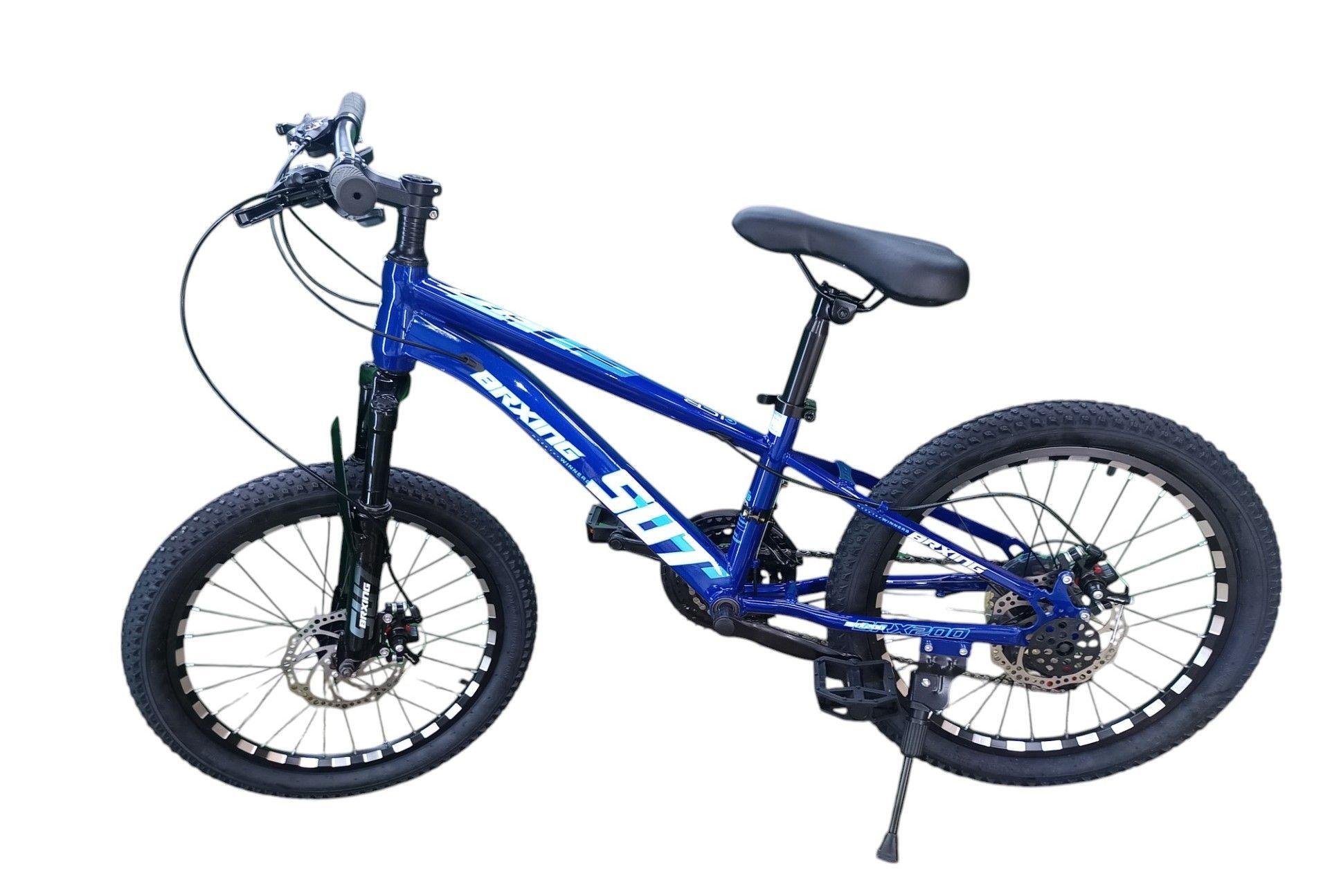 Bicicleta Aro 20 Brxing SV7 Azul Oscuro Con Freno Disco Y 21 Velocidades-3