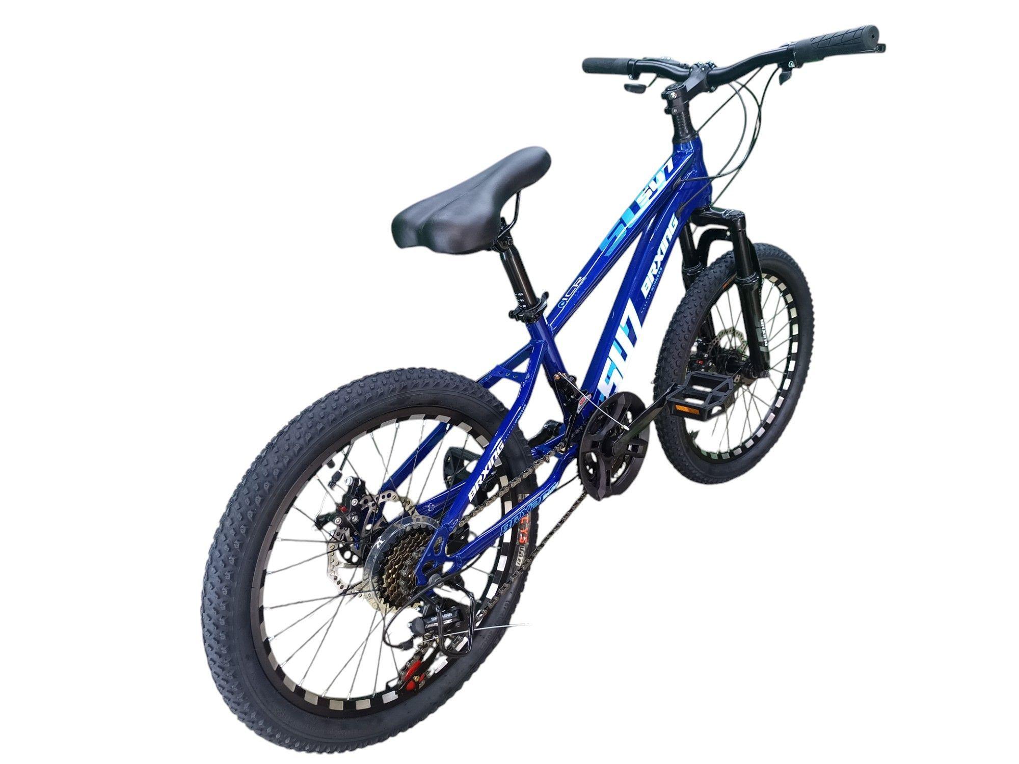 Bicicleta Aro 20 Brxing SV7 Azul Oscuro Con Freno Disco Y 21 Velocidades-4