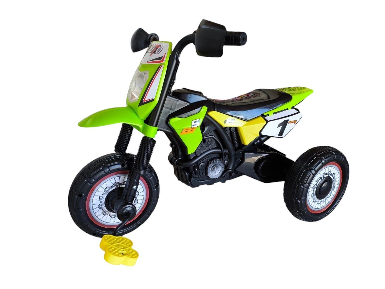 Triciclo Infantil Tipo Moto 3 Ruedas Verde-2