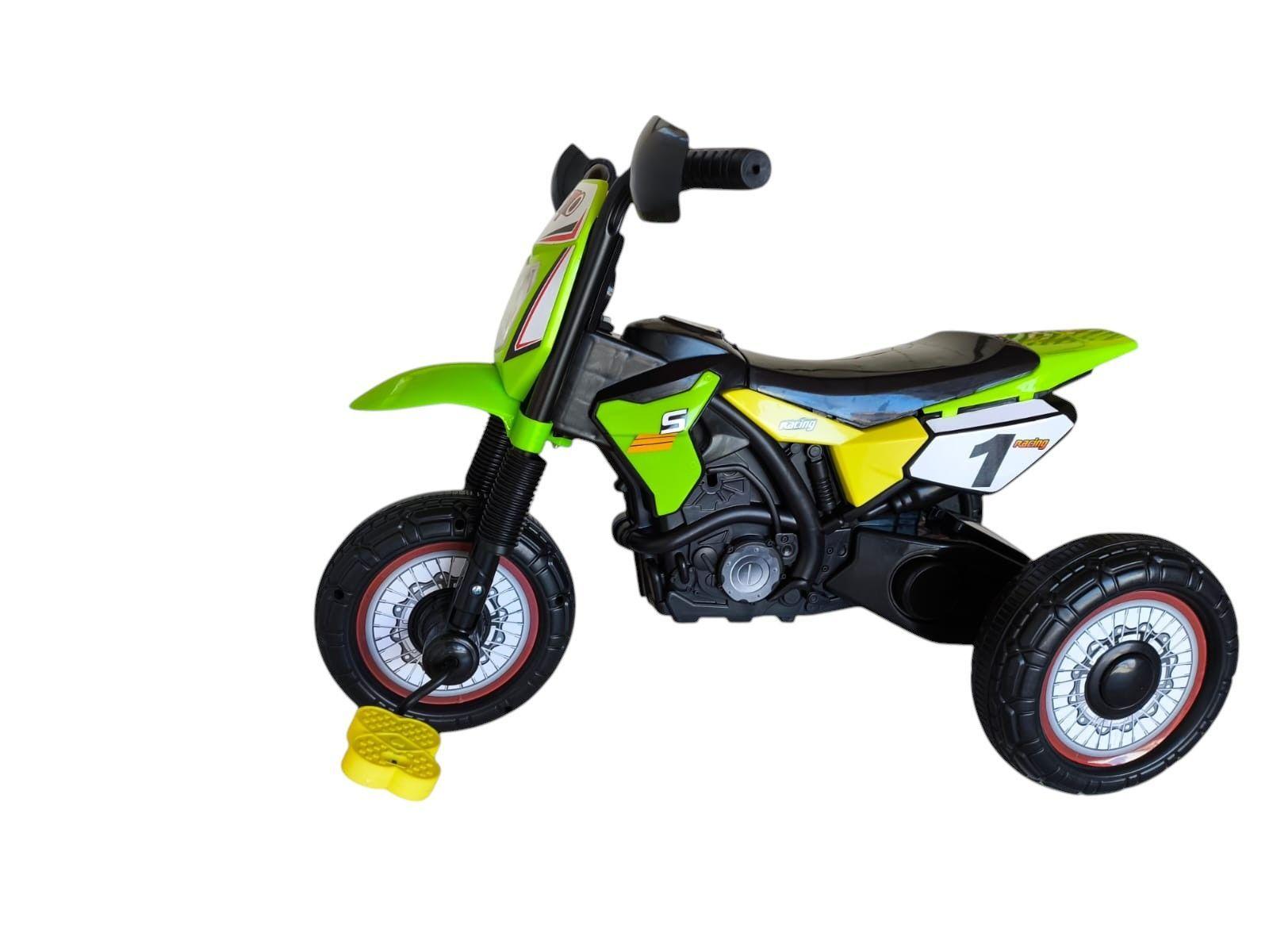 Triciclo Infantil Tipo Moto 3 Ruedas Verde-4