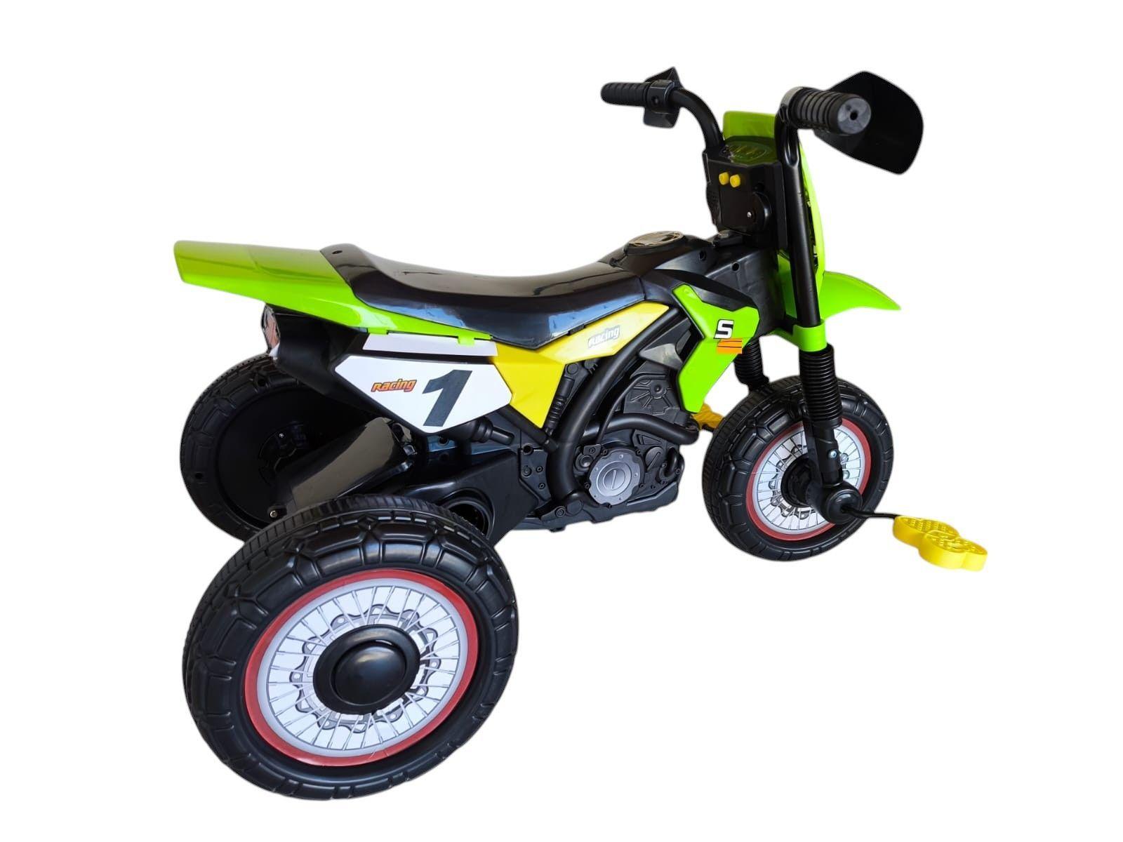 Triciclo Infantil Tipo Moto 3 Ruedas Verde-5