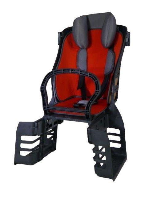 Silla Trasera de Niños para Bicicleta Rojo -2