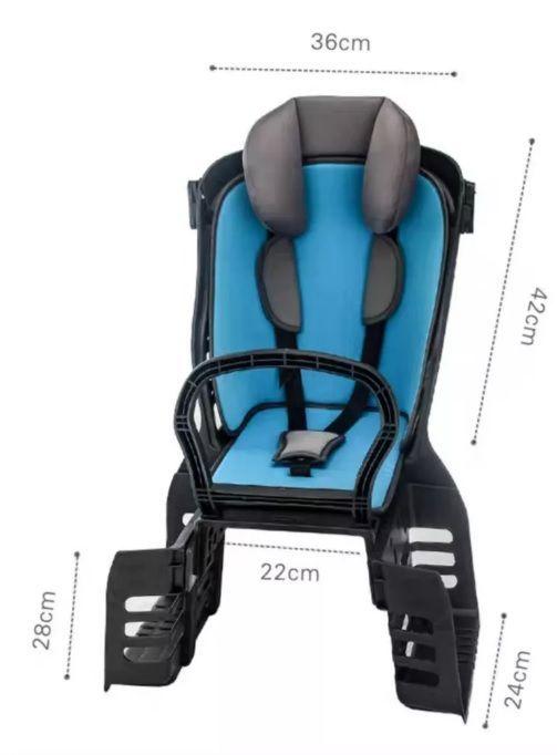 Silla Trasera de Niños para Bicicleta Rojo -4
