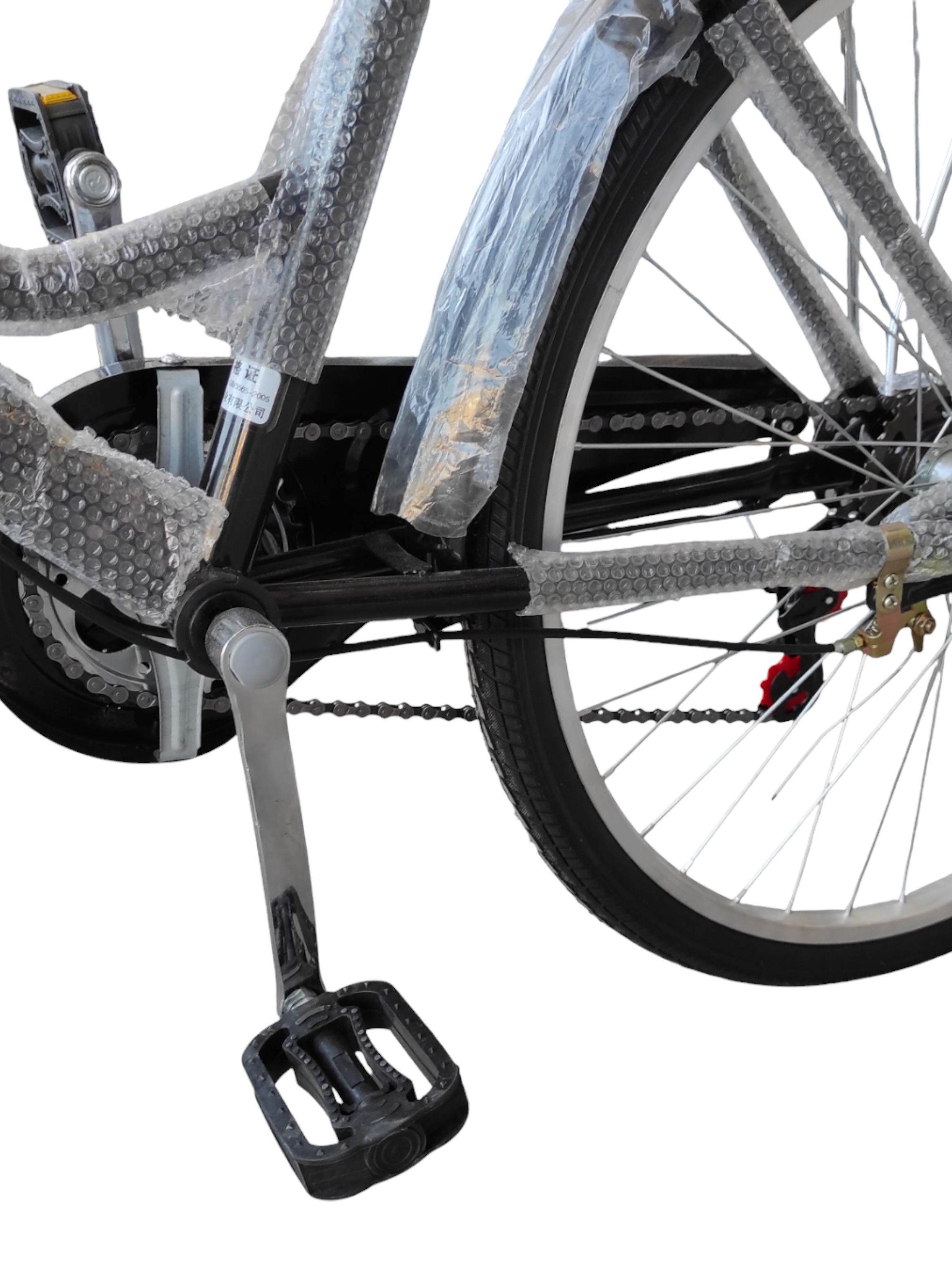 Bicicleta Aro 27.5  Puleda Negro de Paseo Con 7 Velocidades Y Freno Disco	-3