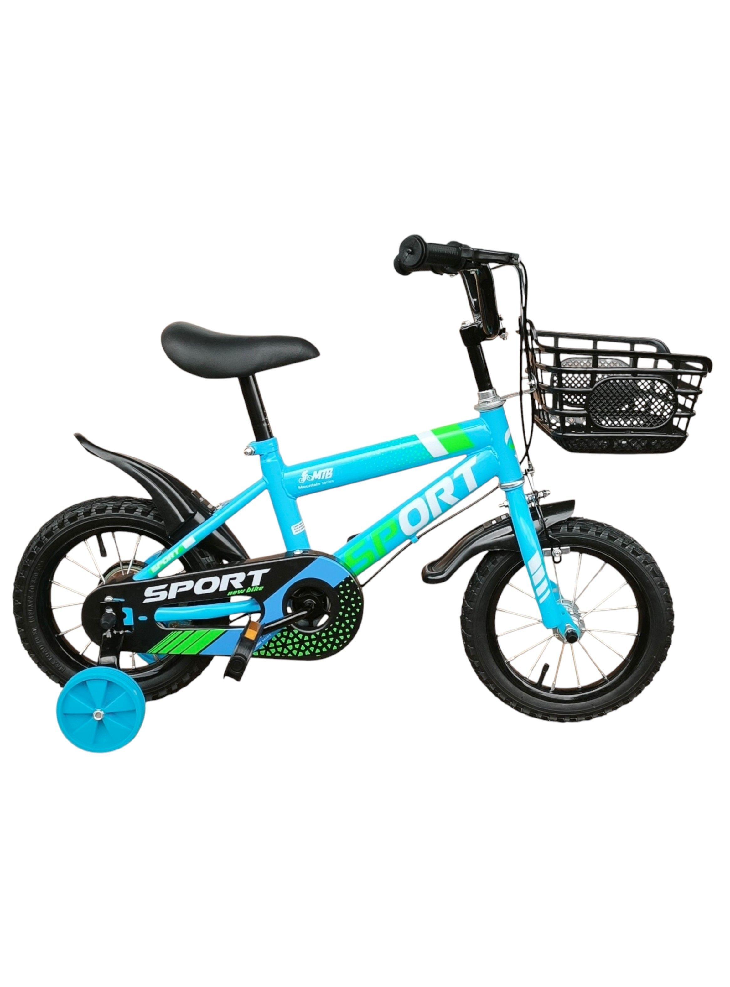 Bicicleta Aro 12 Infantil Sport Celeste-4