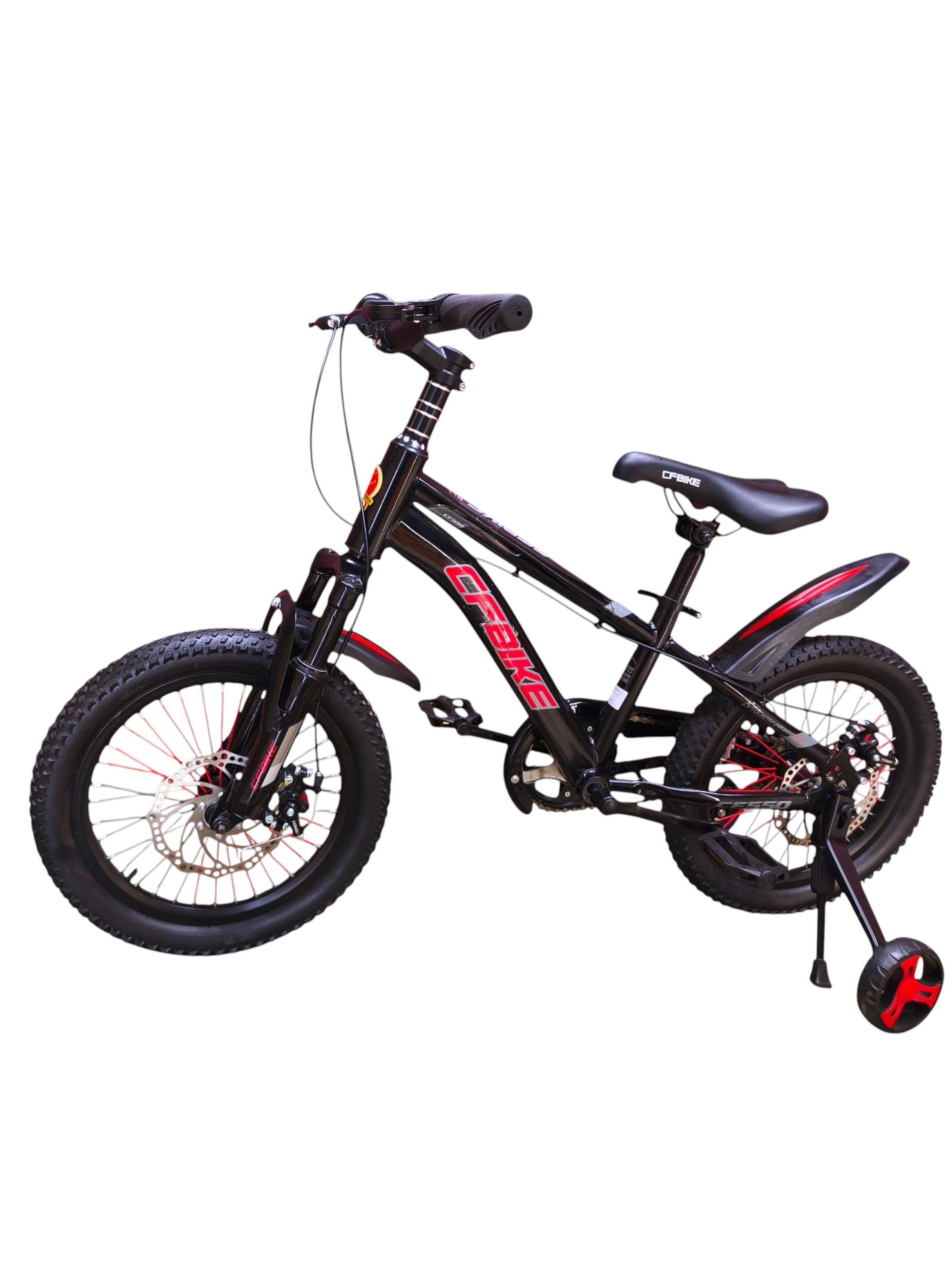 Bicicleta Aro 16 Cfbike Con Disco Negro Log Rojo-3