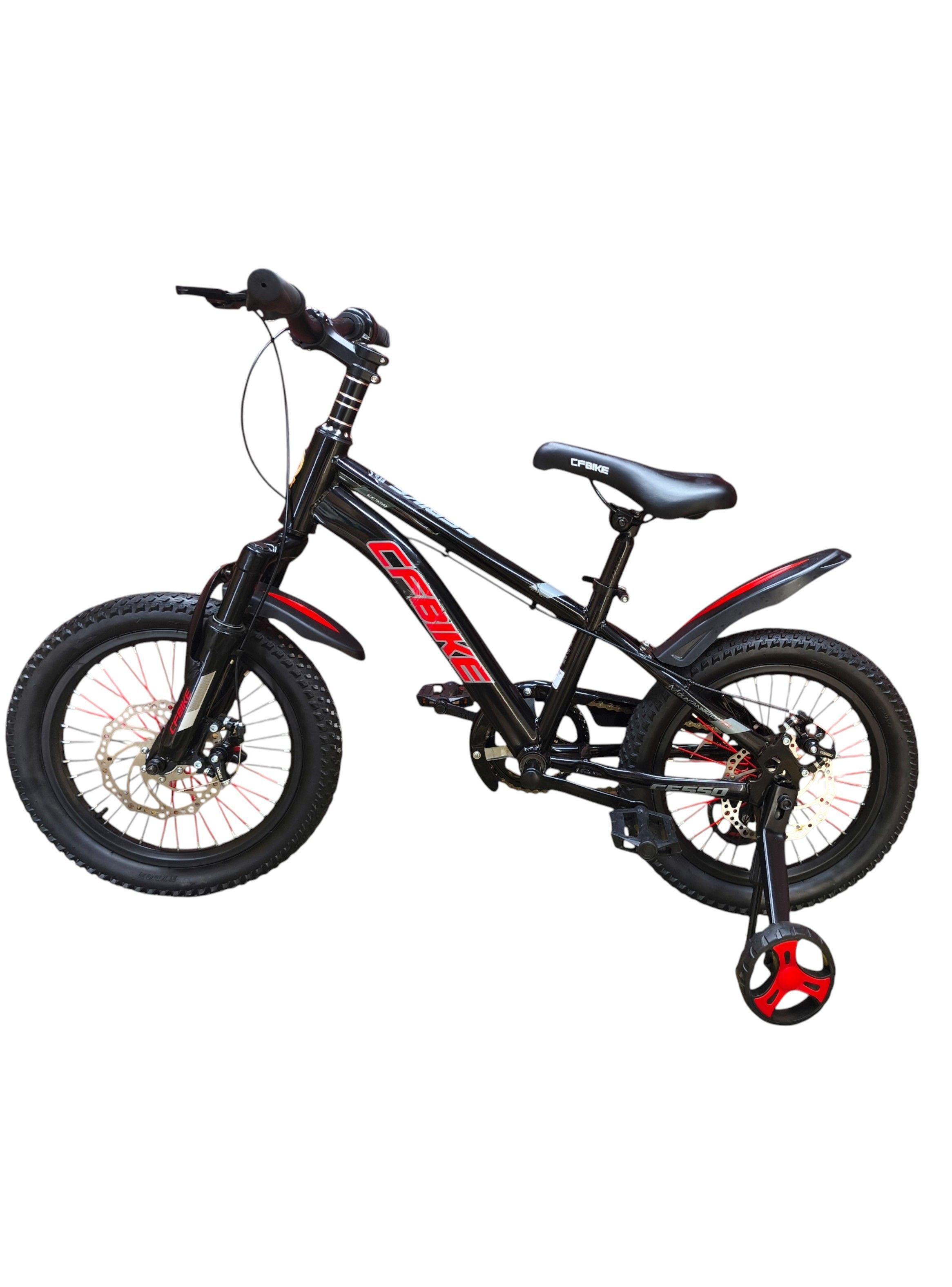 Bicicleta Aro 16 Cfbike Con Disco Negro Log Rojo-4