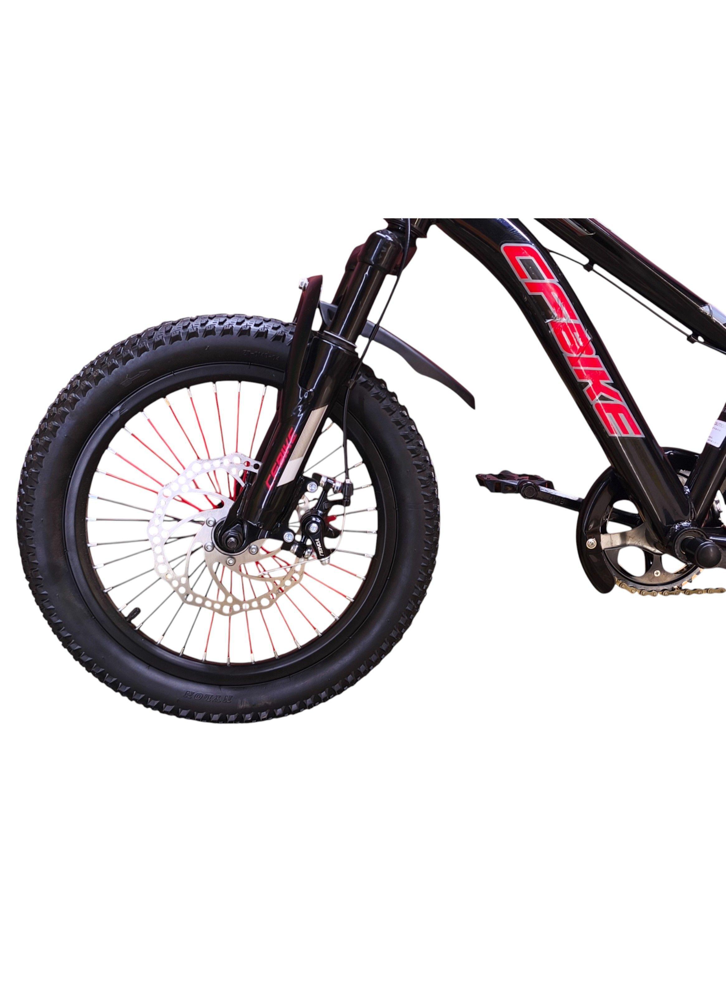 Bicicleta Aro 16 Cfbike Con Disco Negro Log Rojo-5