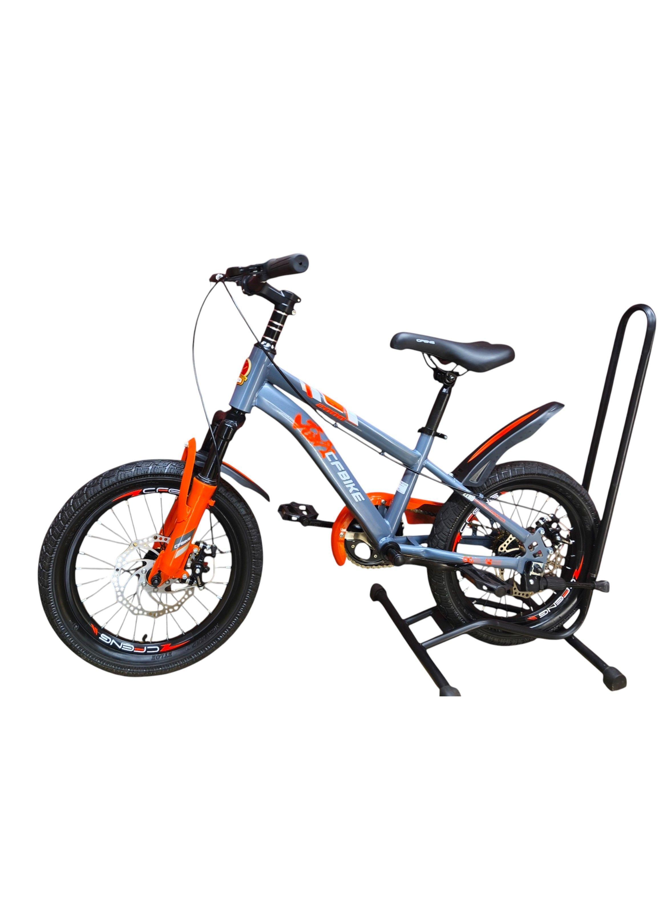 Bicicleta Aro 16 Cfbike Gris Naranjo-3