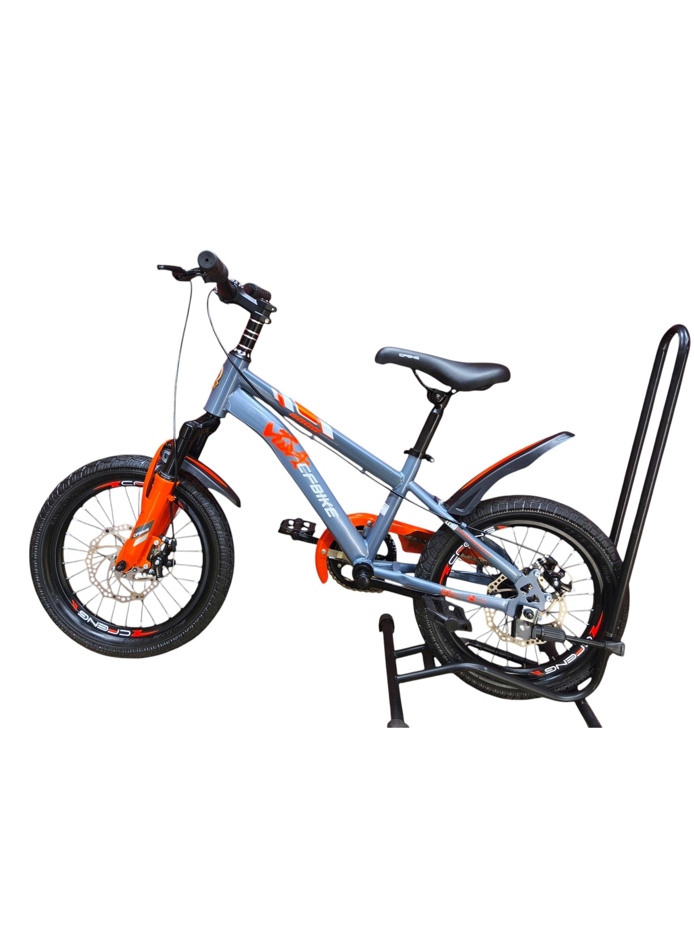Bicicleta Aro 16 Cfbike Gris Naranjo-4