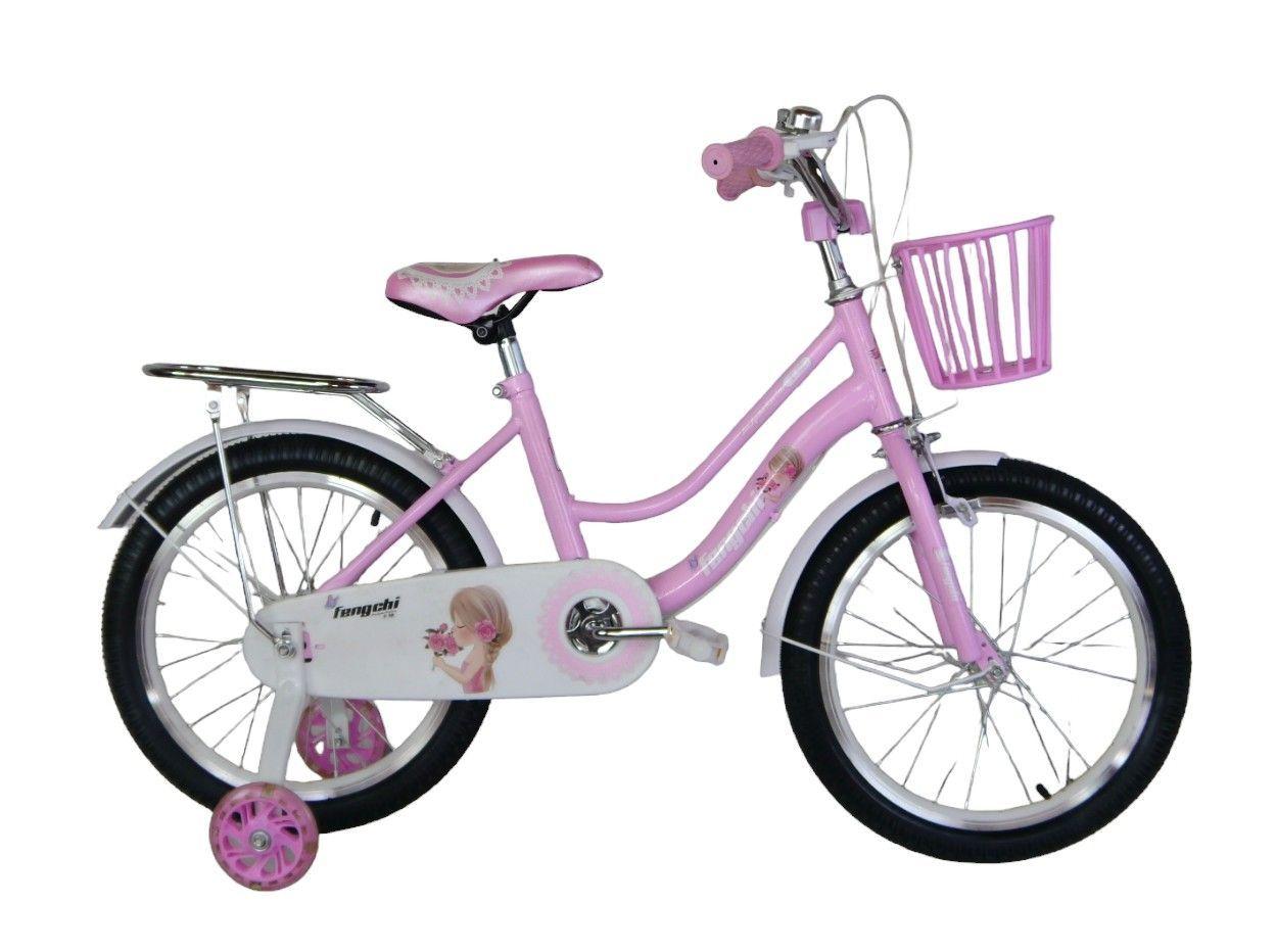 Bicicleta aro 18 Infantil Fengchi Rosado -0