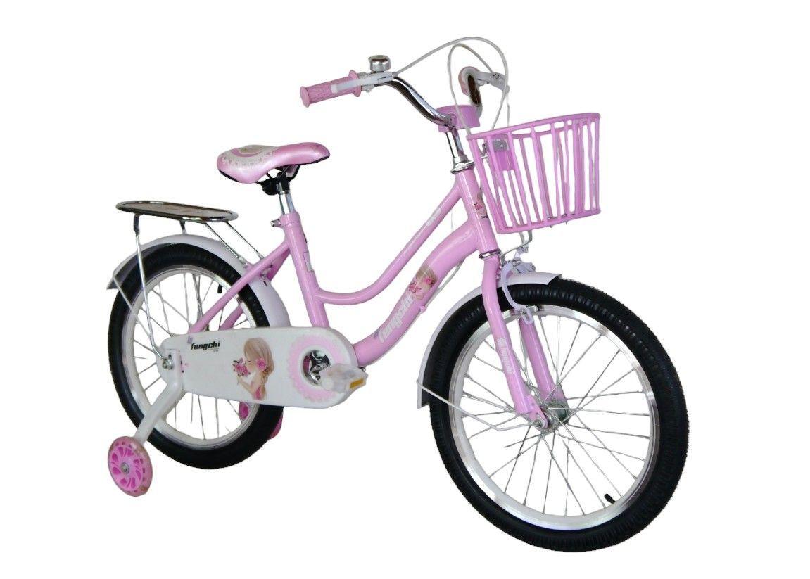 Bicicleta aro 18 Infantil Fengchi Rosado -1