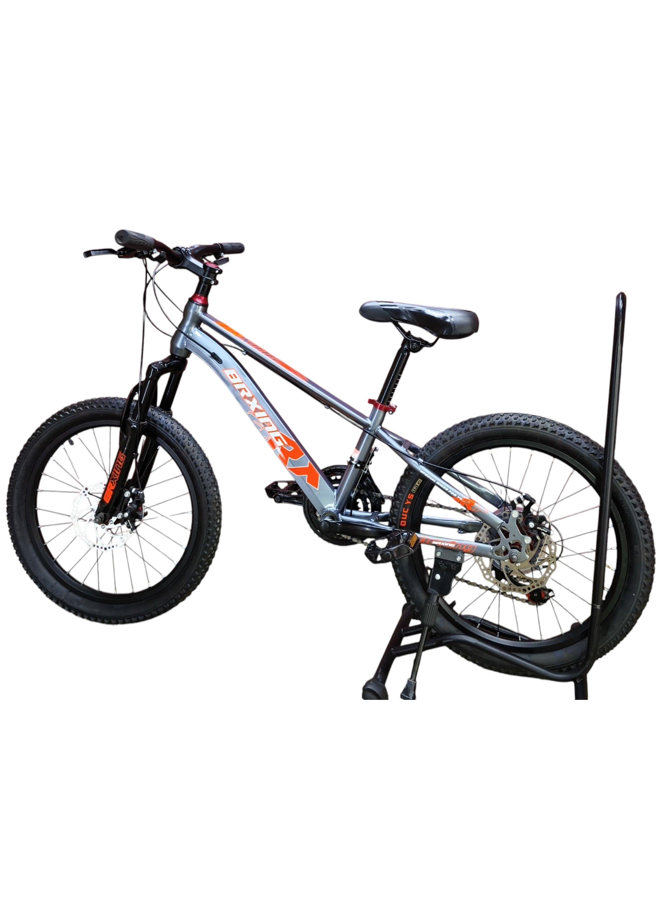 Bicicleta Aro 20 Brxing Con Freno Disco Y 21 Vel. Gris Log Naranjo Mr-5