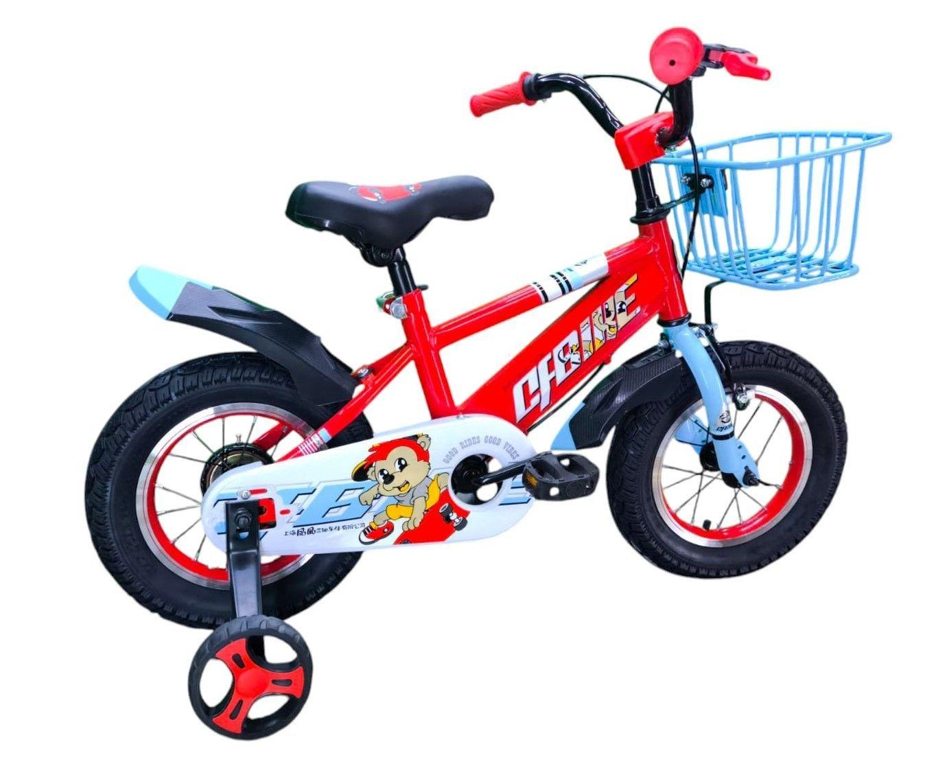 Bicicleta Aro 12 Infantil Cfbike Rojo/Celeste	-3