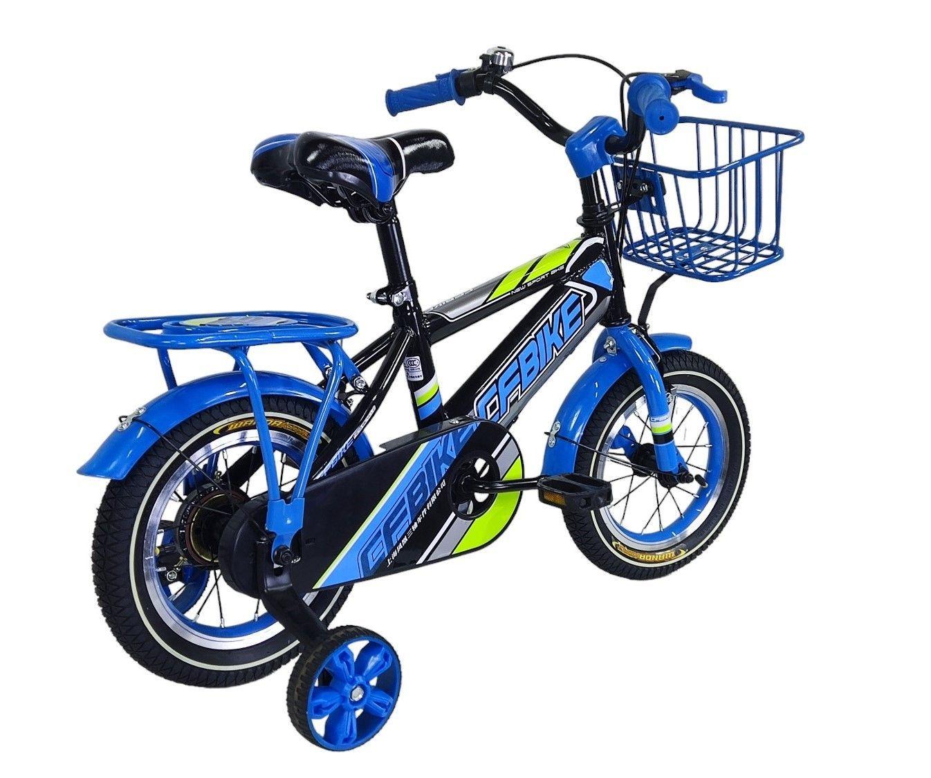 Bicicleta Aro 16 Infantil CfBike Azul Negro-3