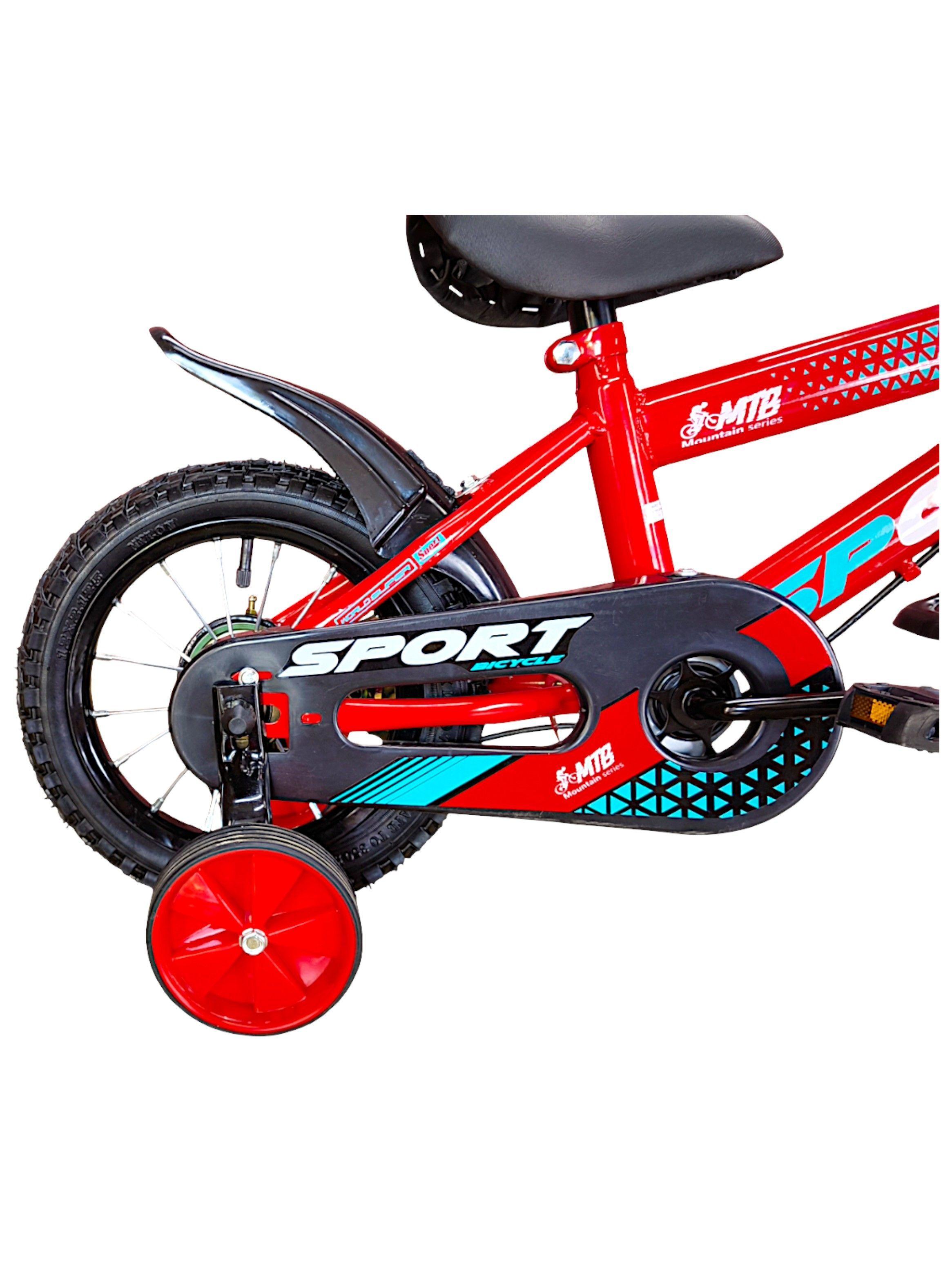Bicicleta Aro 12 Infantil Sport Roja -5