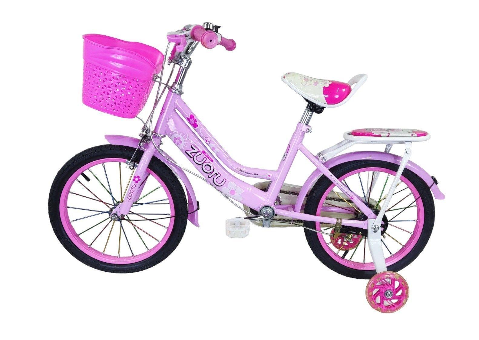 Bicicleta Aro 16 Infantil Zuotu Rosada-3