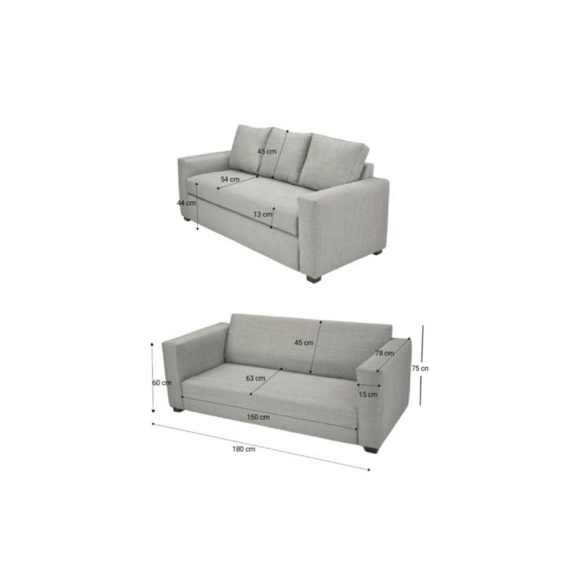 Living Lino Gris Plata 3-1-1-4