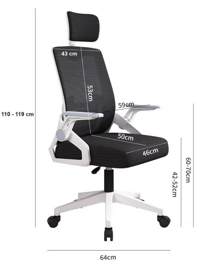 Silla Ejecutiva de Oficina Ergonomic Essential Gris-2