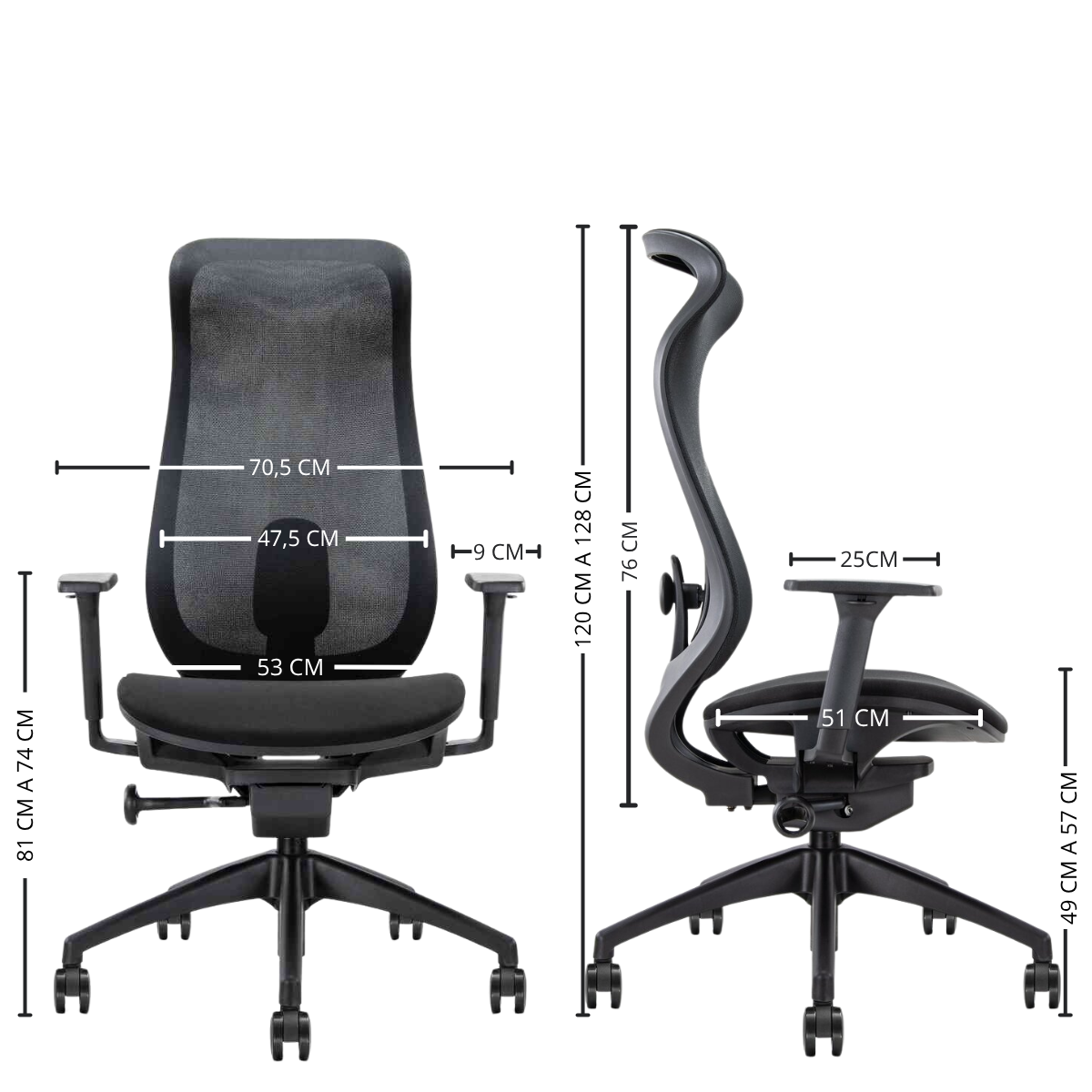 Silla Gerencial Premium de Oficina Vitalidad -5