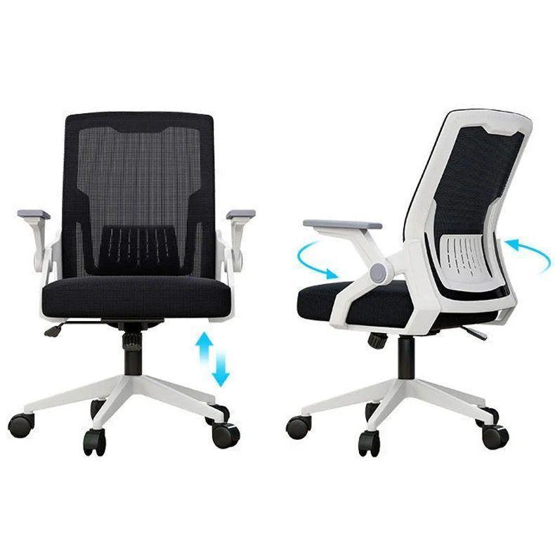 Silla de oficina luxury ergonómica blanco-negra-6