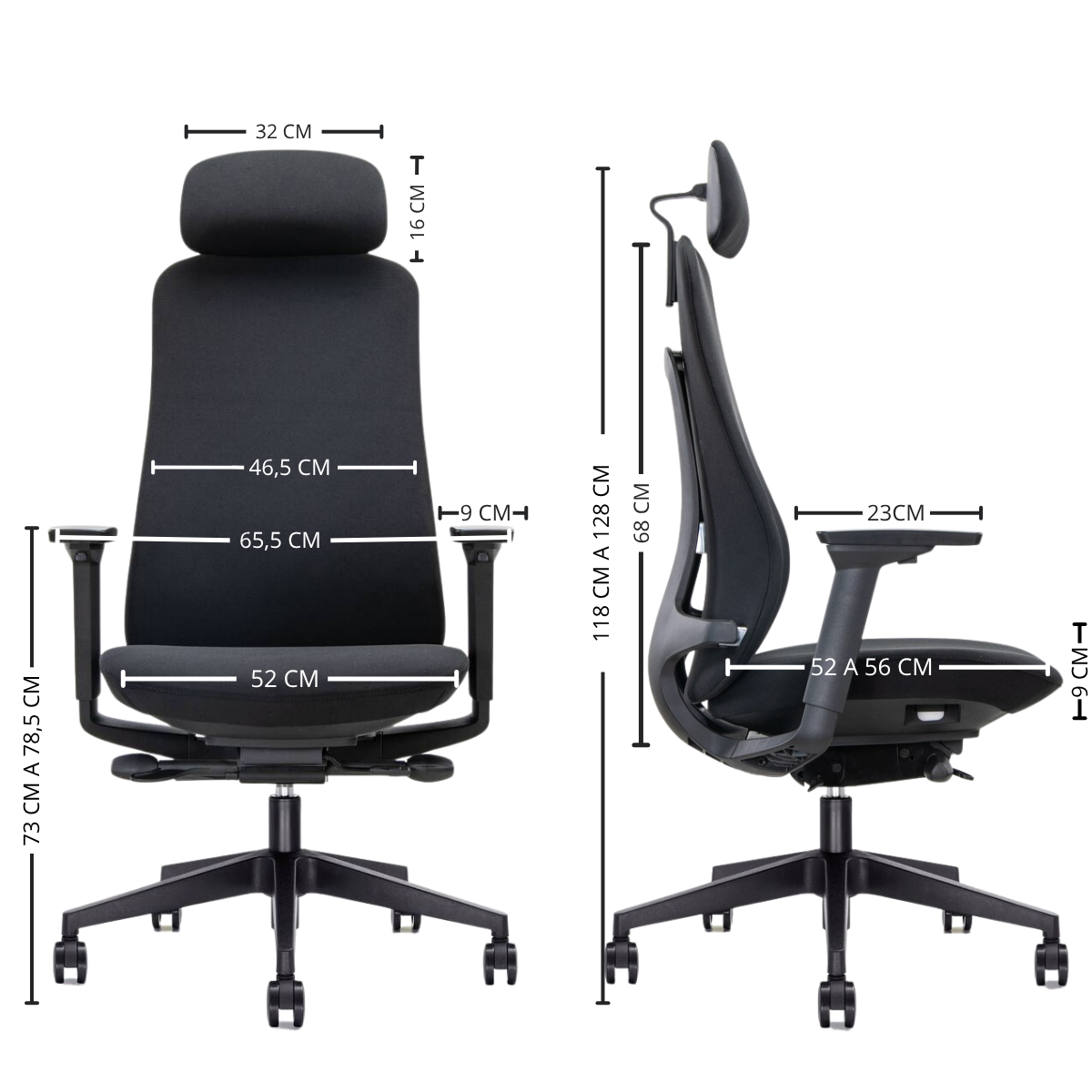 Silla Gerencial Premium de Oficina Armonia-5