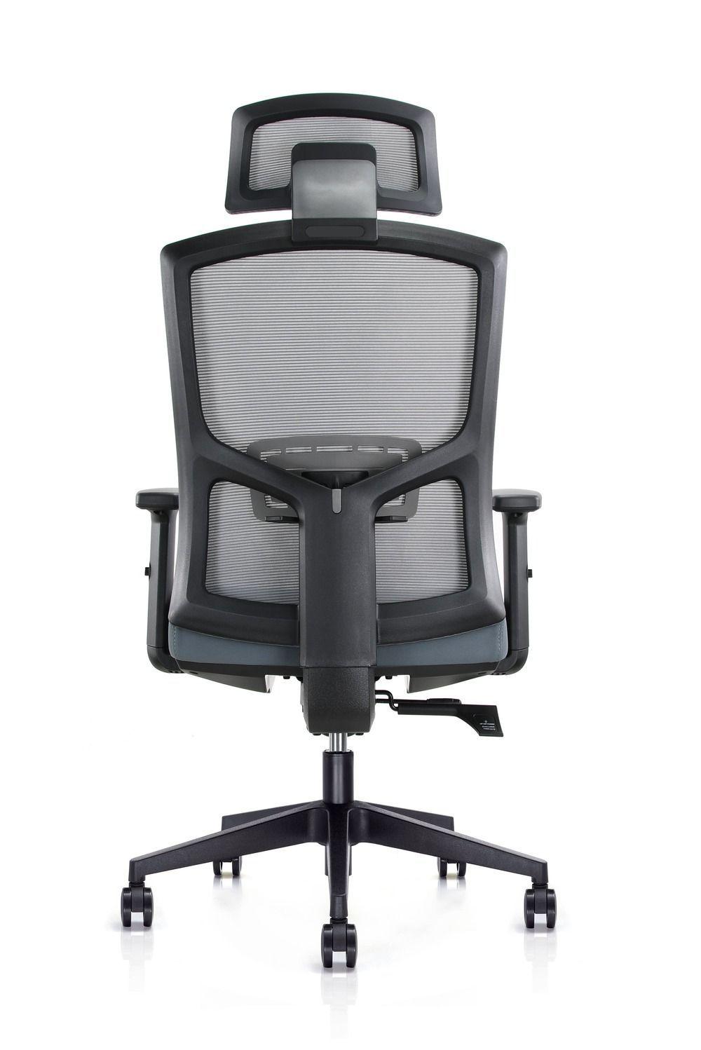 Silla De Oficina Gerencial Ergonómica Piacere Gris-6