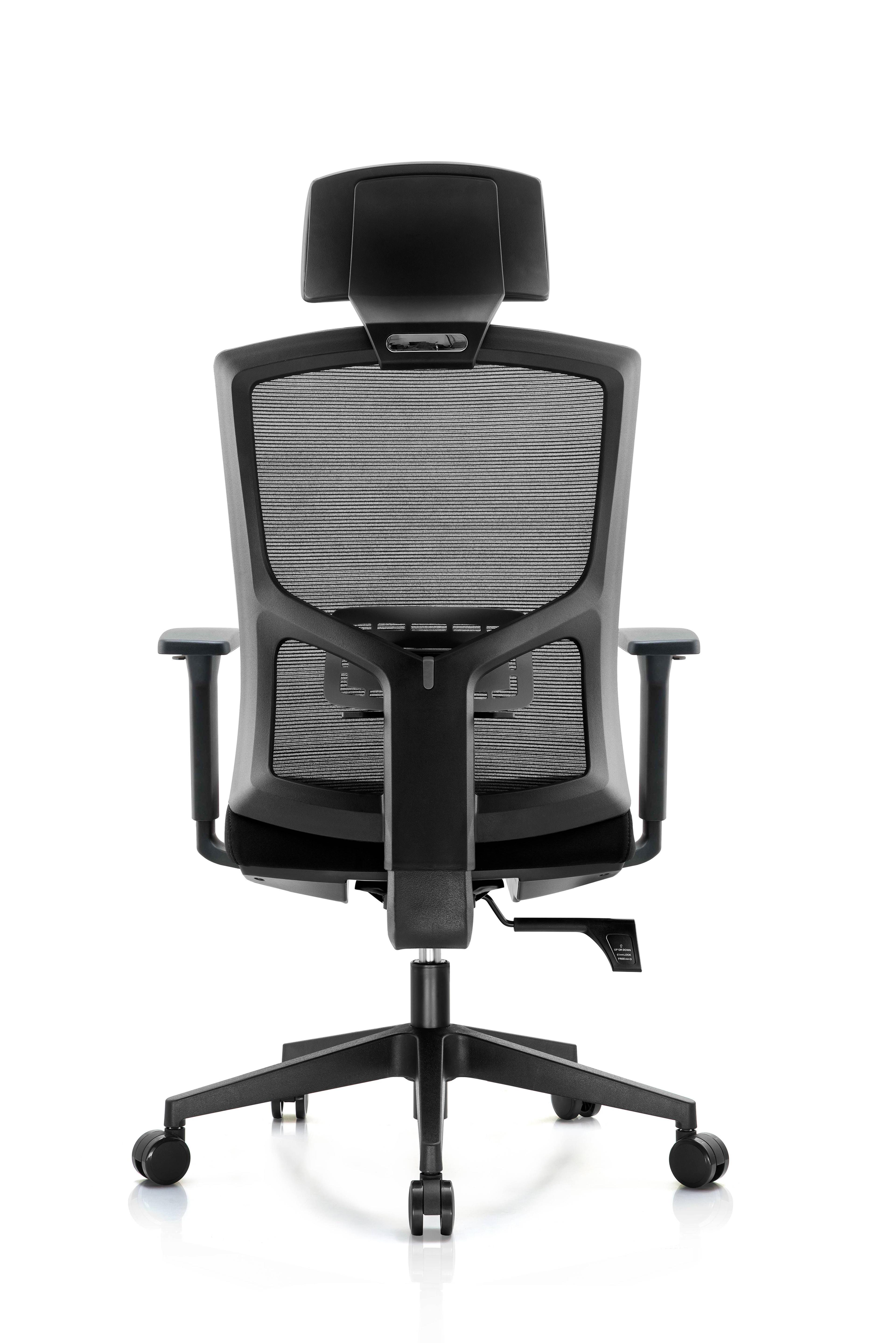 Silla Gerencial Premium de oficina Piacere color negro-2