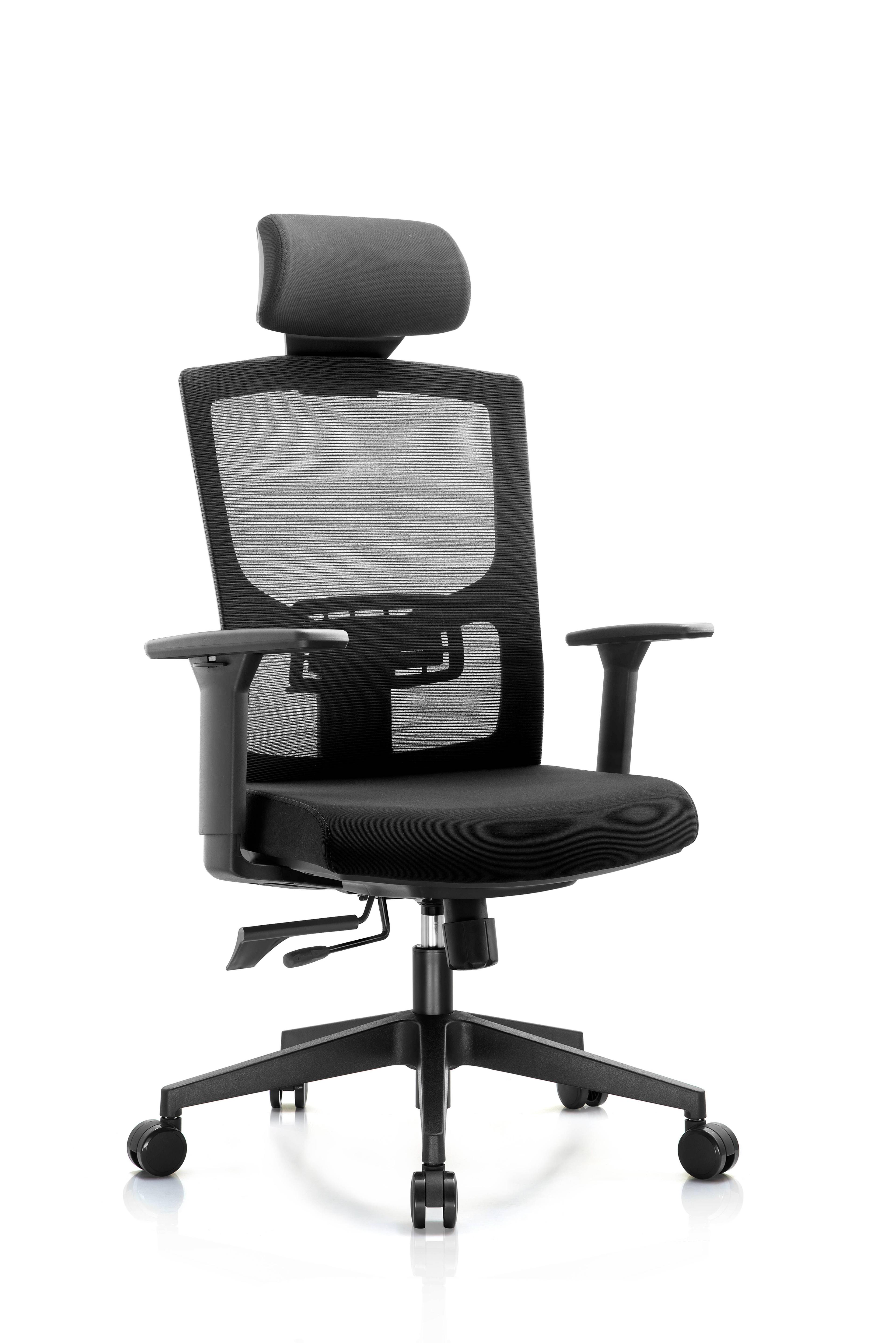 Silla Gerencial Premium de oficina Piacere color negro-3