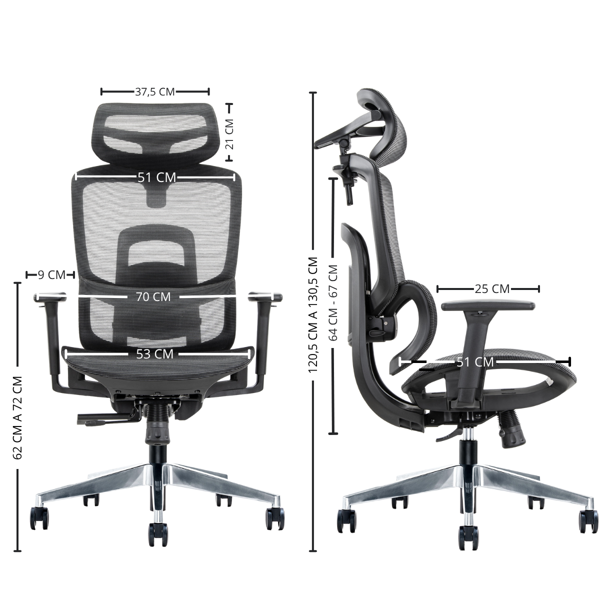 Silla Gerencial Premium de Oficina Delizia-5