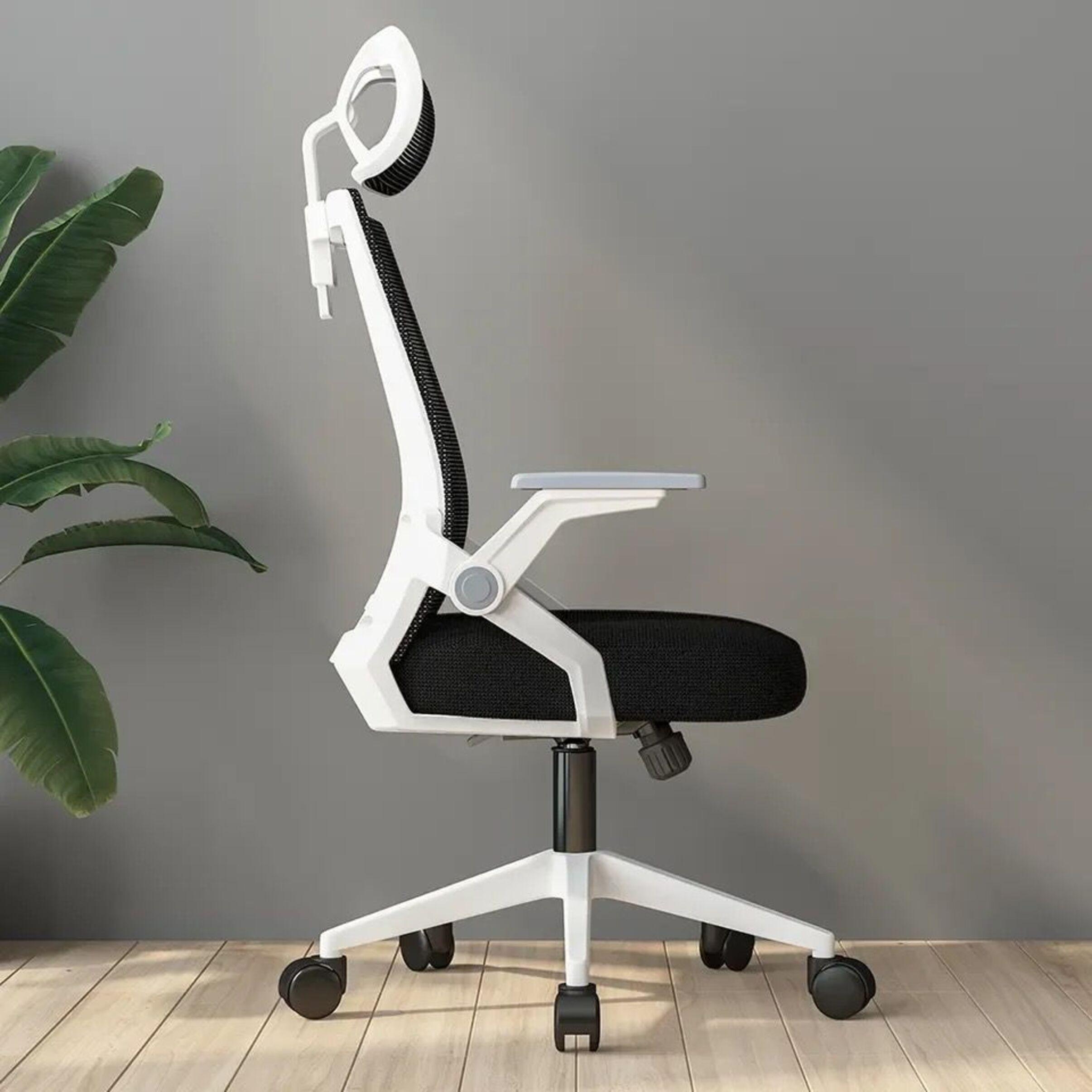 Silla Ejecutiva de Oficina Ergonomic Essential Blanco-2