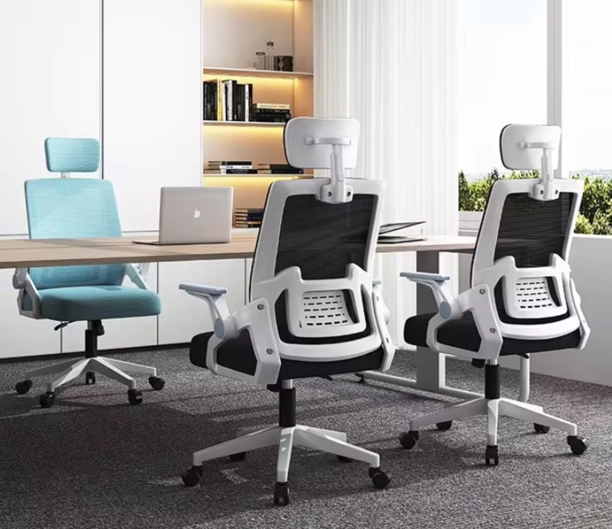 Silla Ejecutiva de Oficina Ergonomic Essential Blanco-4