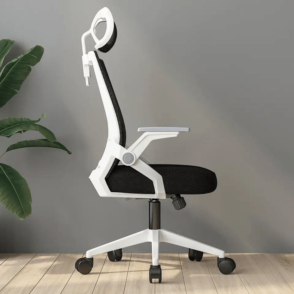 Silla de oficina ejecutiva Ergonomic Plus Blanco-3