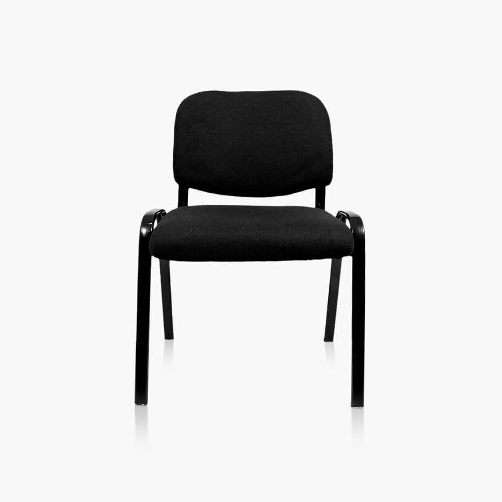 Silla visita ISO acolchada negro-0