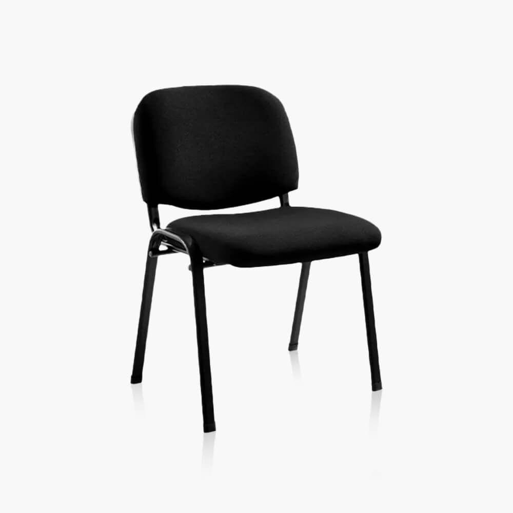 Silla visita ISO acolchada negro-1