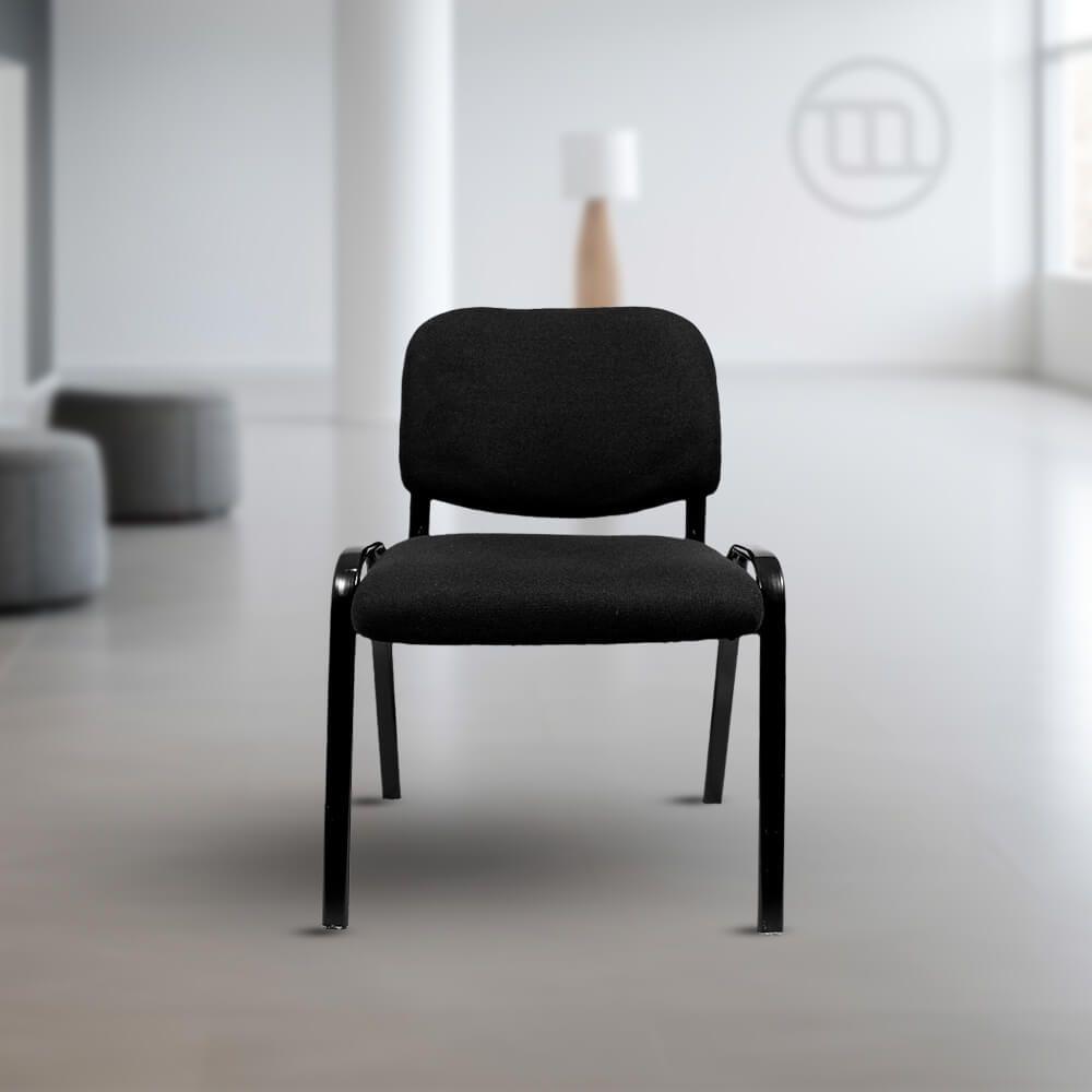 Silla visita ISO acolchada negro-2