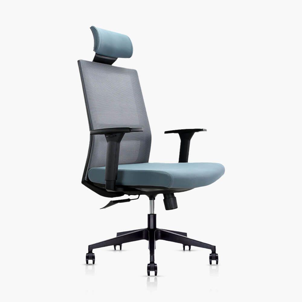 Silla Ejecutiva Premium de oficina Benessere color gris-1