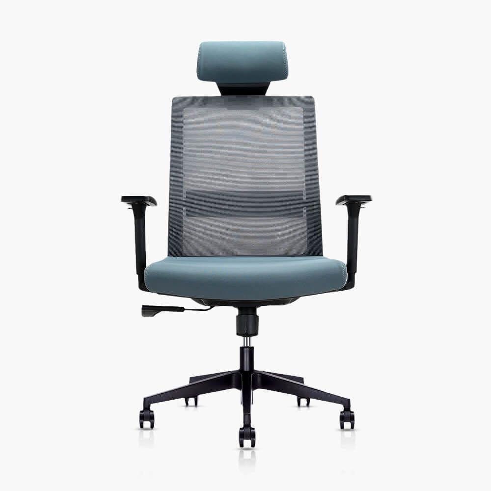 Silla Ejecutiva Premium de oficina Benessere color gris-2