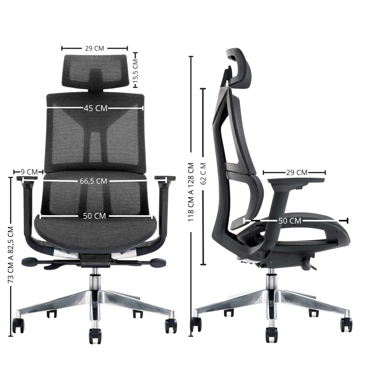 Silla Gerencial Premium de Oficina Serena-5