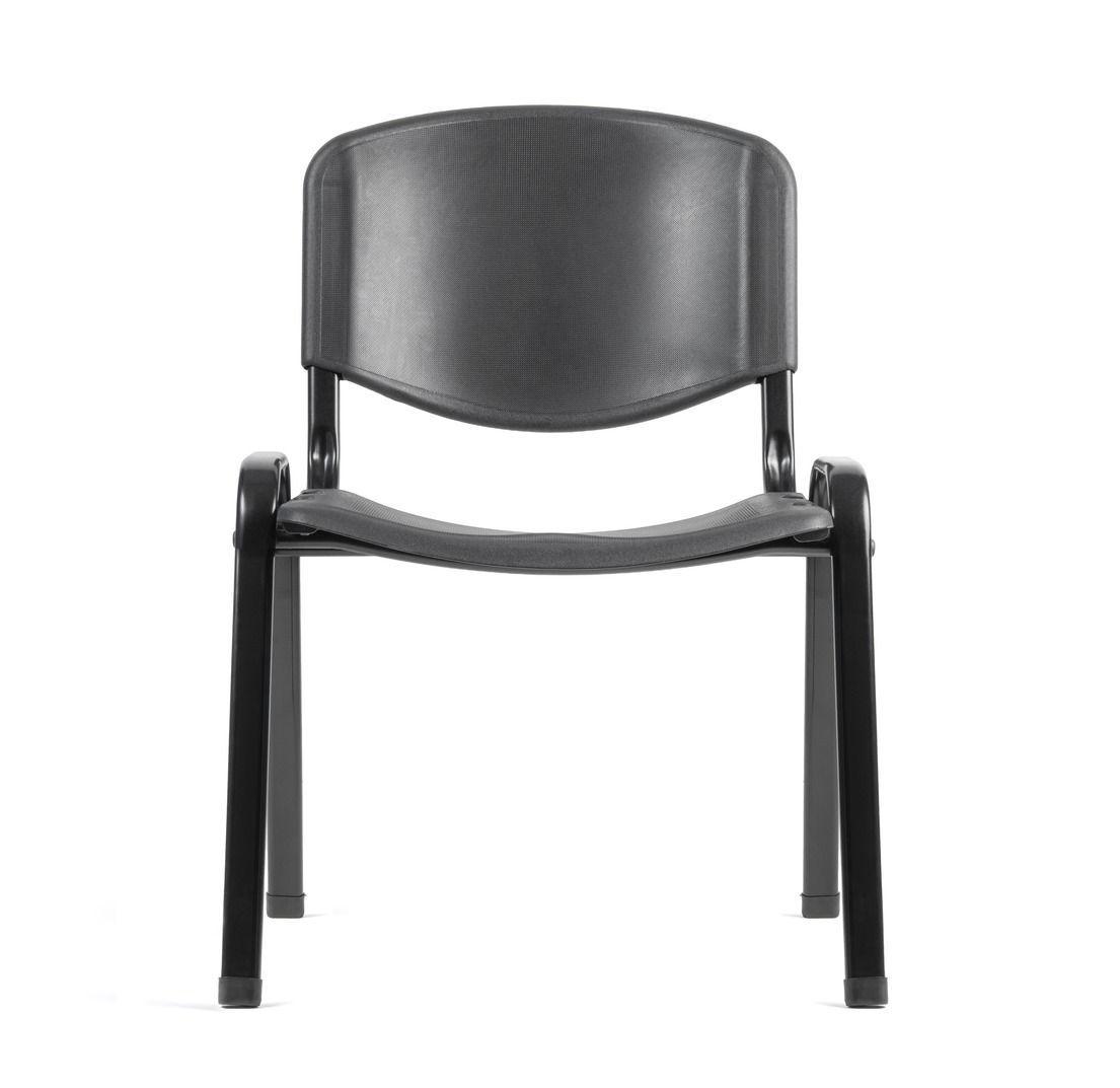 Silla visita ISO polipropileno negro-2