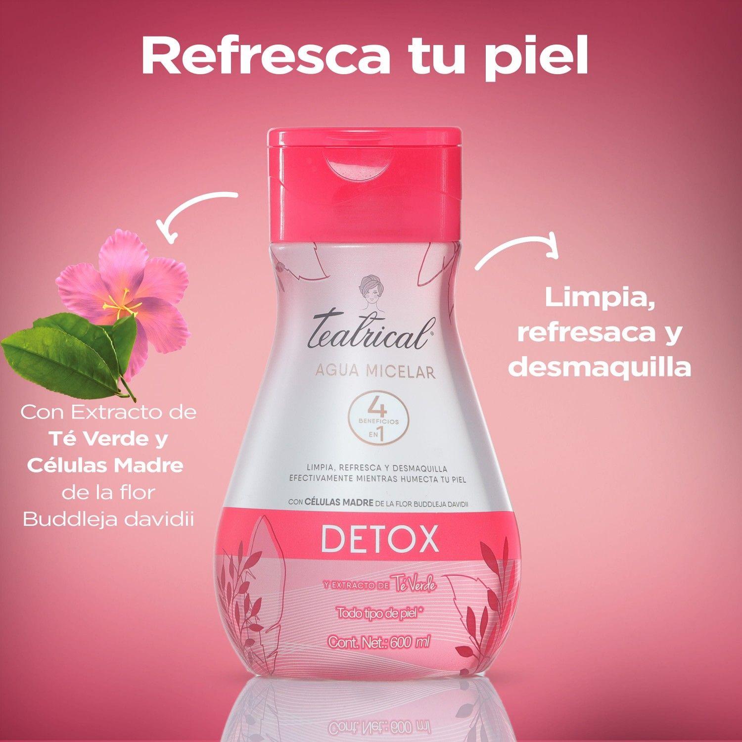 Teatrical Agua Micelar Té Verde - Detox 600 ML-2