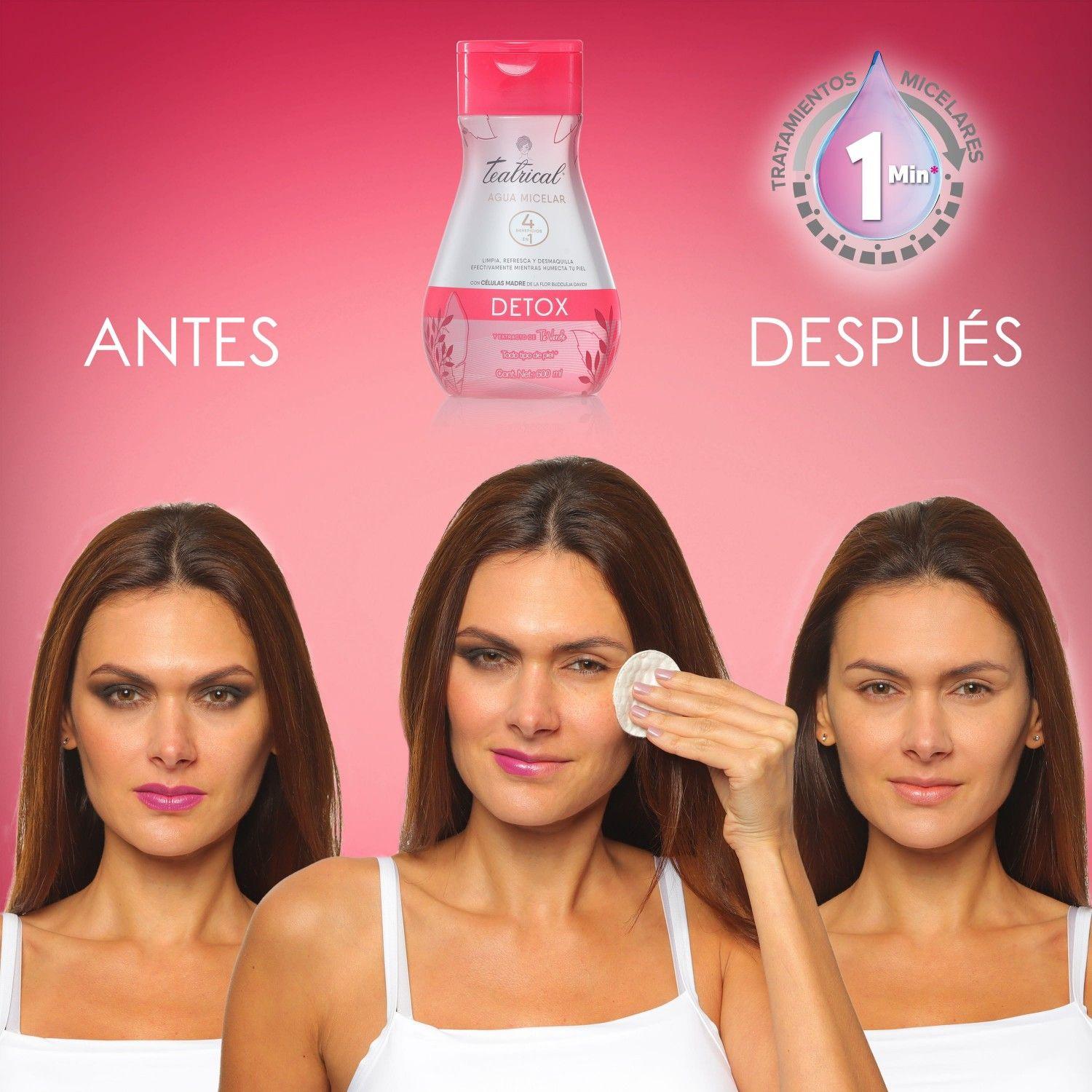 Teatrical Agua Micelar Té Verde - Detox 600 ML-4