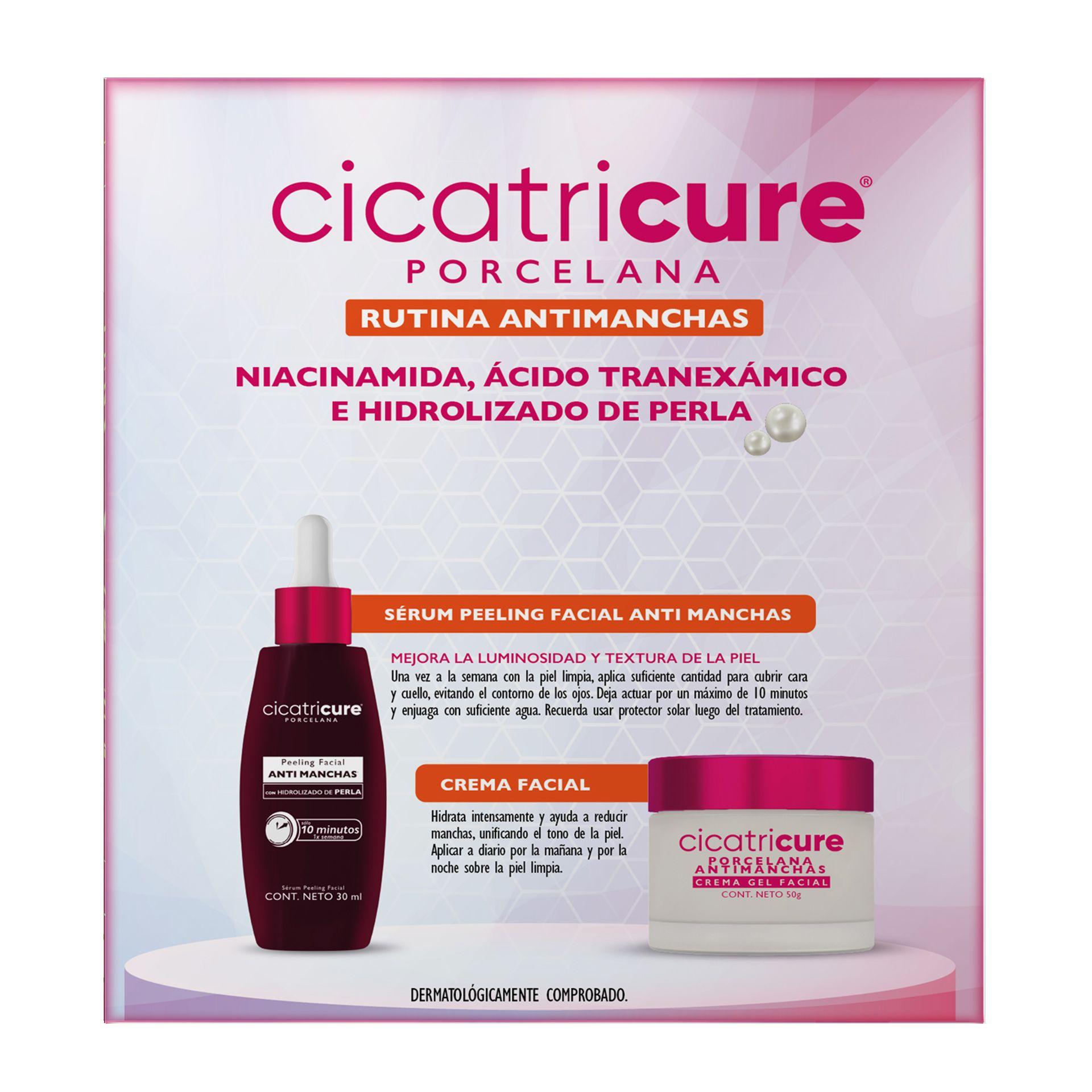 Pack Cicatricure Porcelana Sérum Peeling 30m + Crema Gel 50g-3