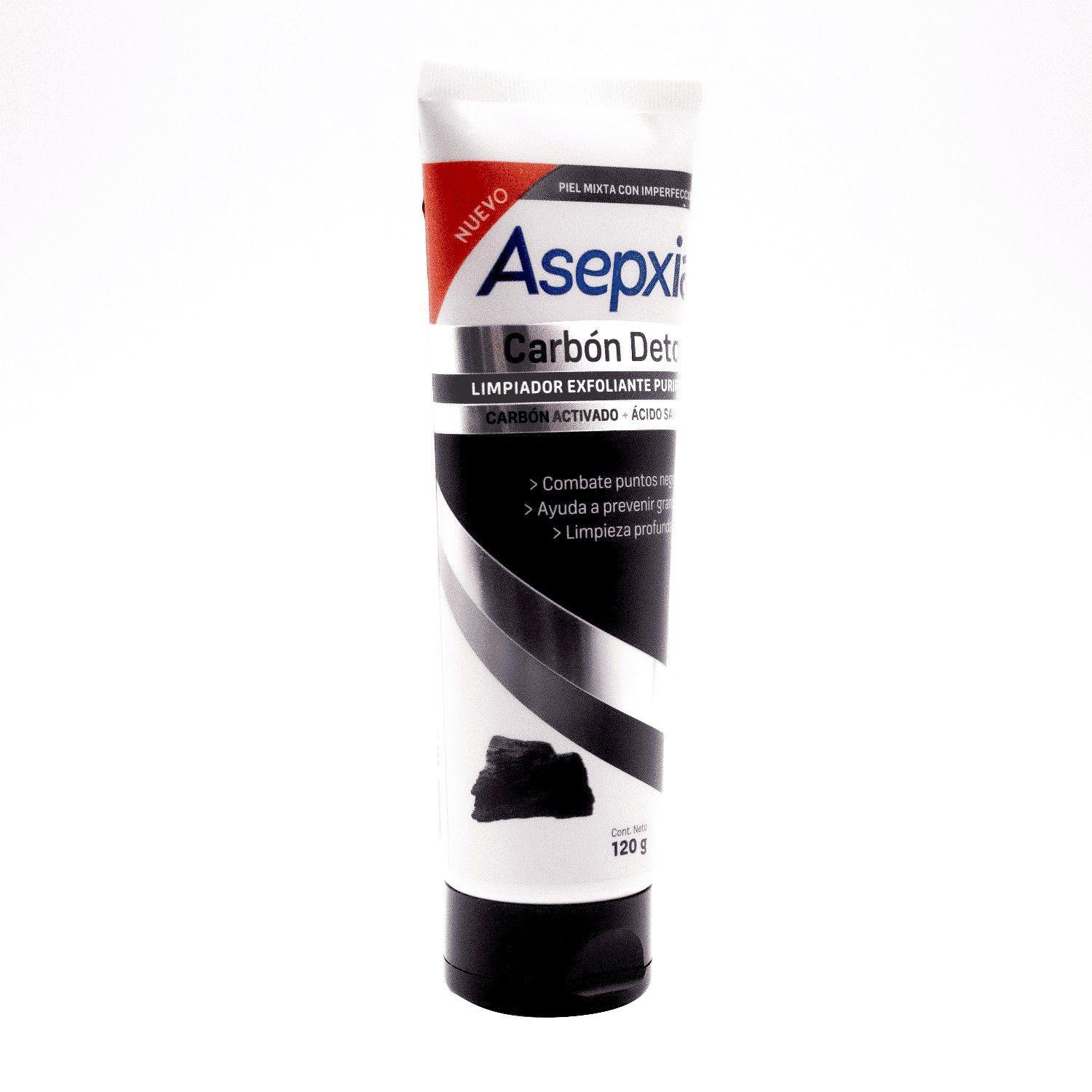 Asepxia Carbón Limpiador Líquido Exfoliante 120 Gr-2