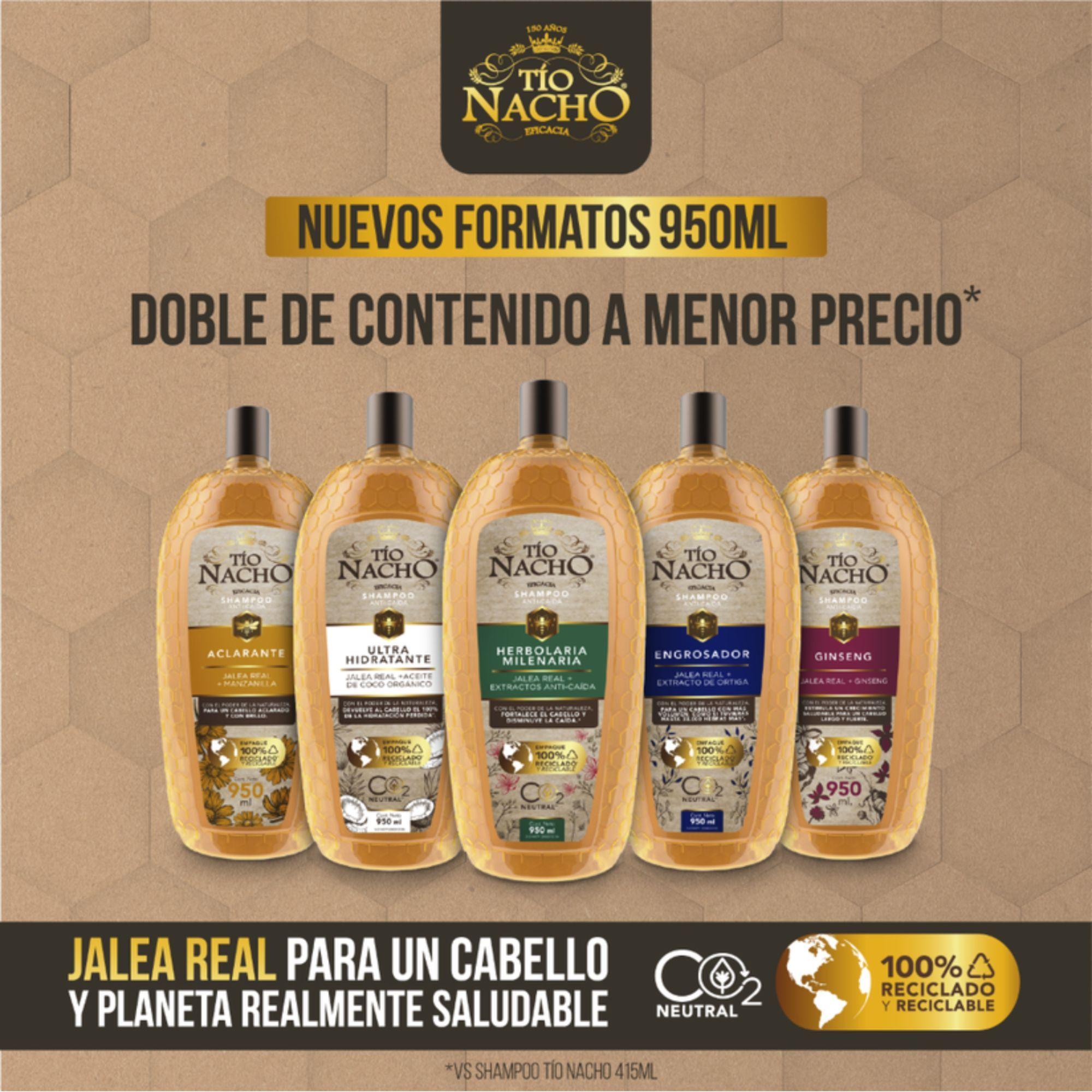 Tío Nacho Shampoo Ginseng 950 Ml-4